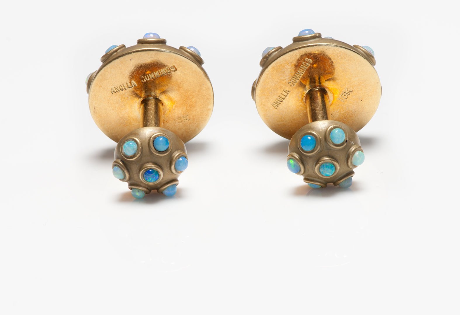 Angela Cummings 18K Gold Opal Cufflinks