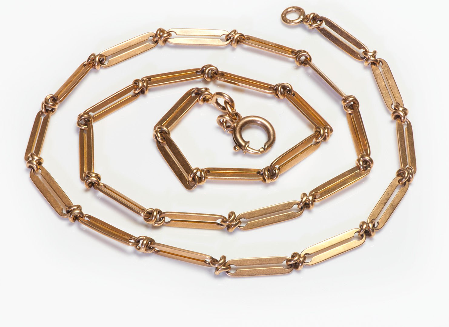 Antique 18K Gold Watch Chain