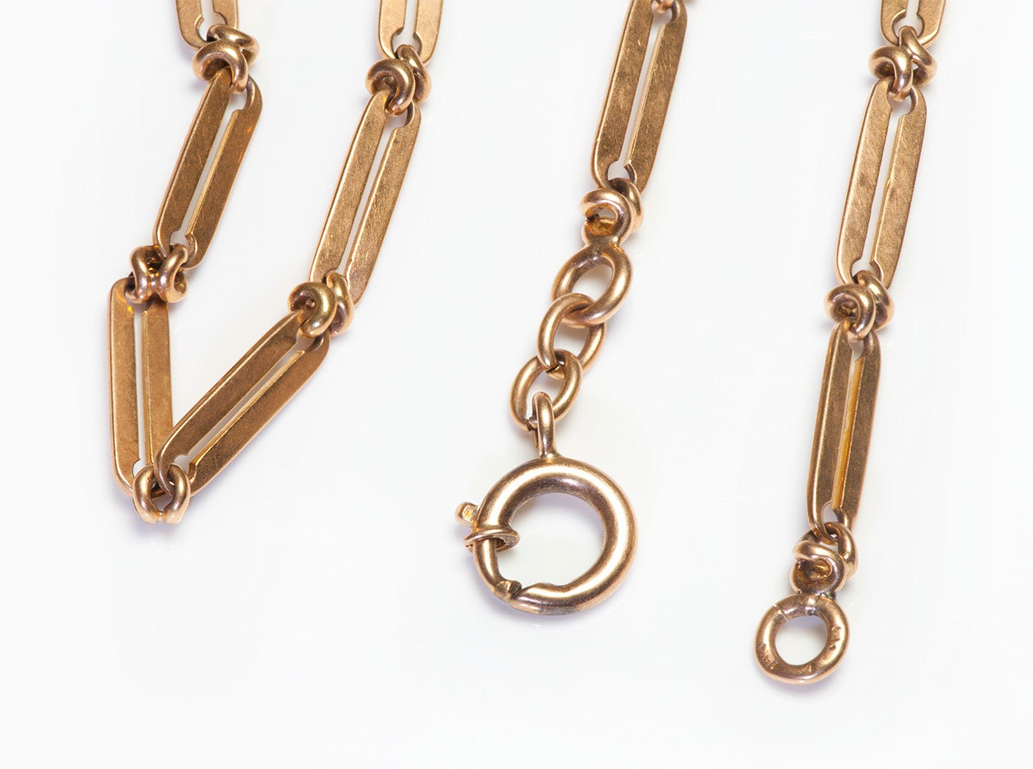 Antique 18K Gold Watch Chain