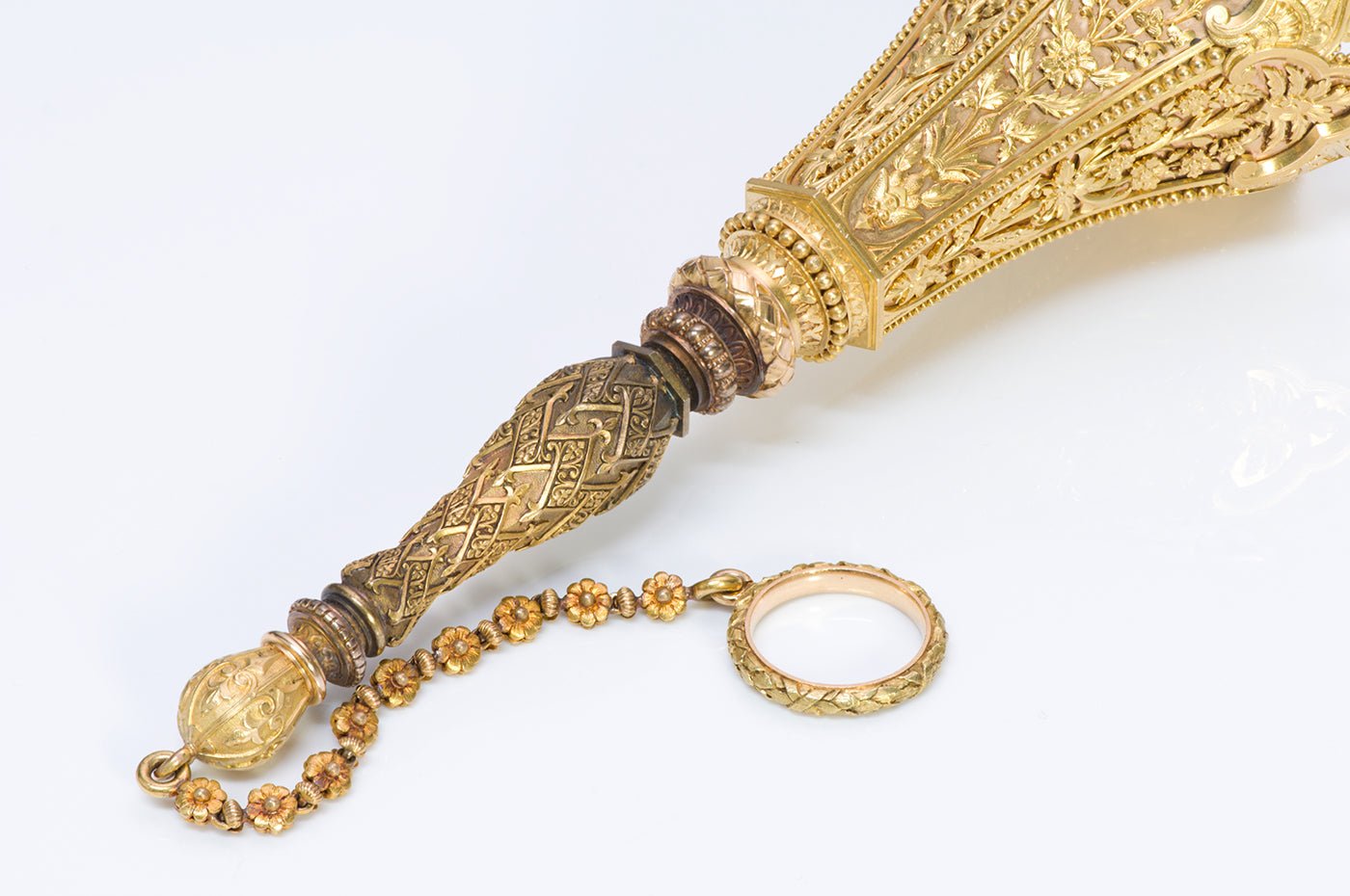 Antique 18K Yellow Gold Posey Holder