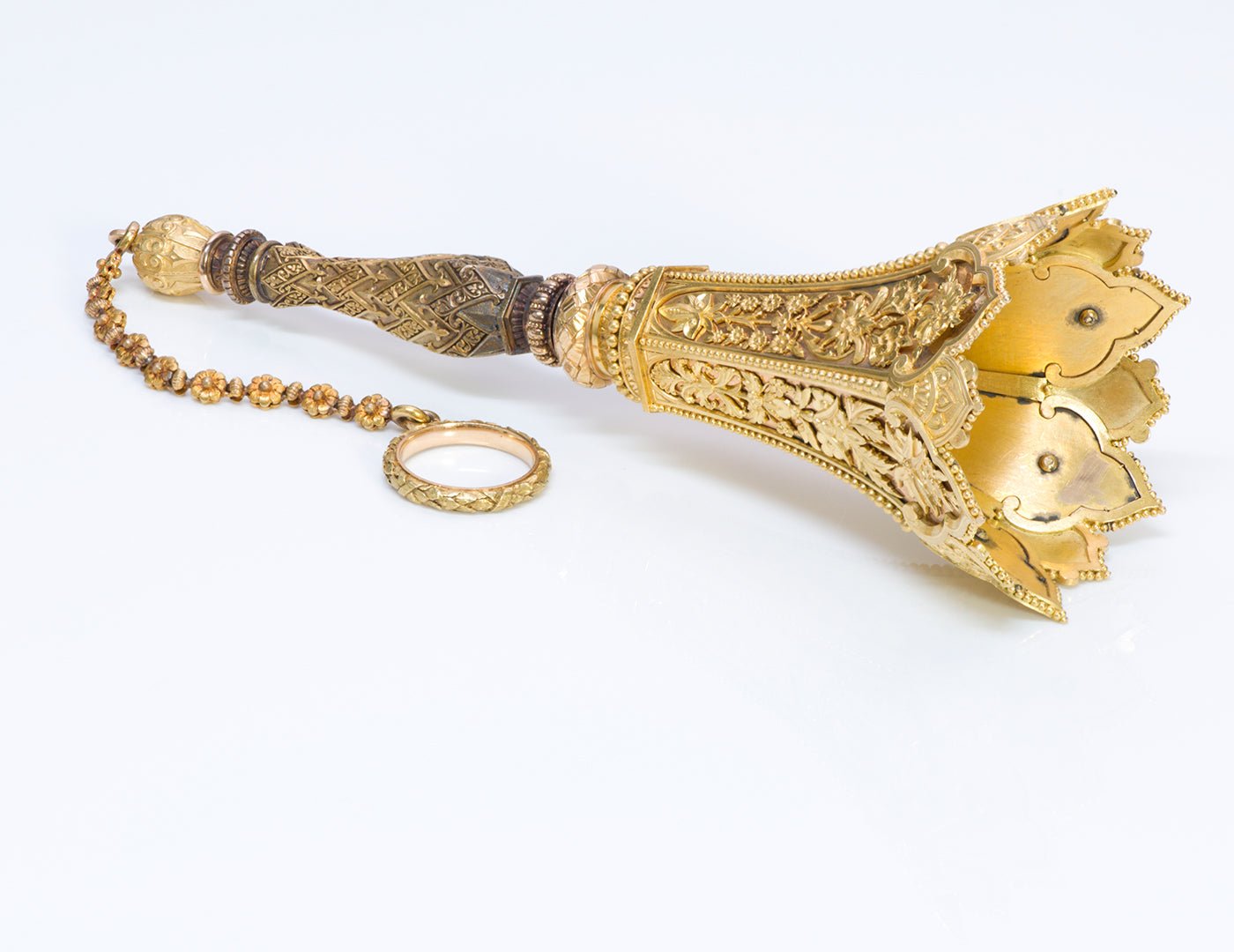 Antique 18K Yellow Gold Posey Holder