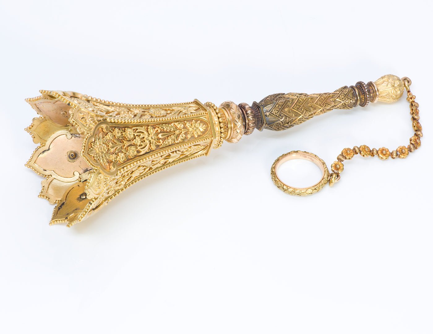 Antique 18K Yellow Gold Posey Holder