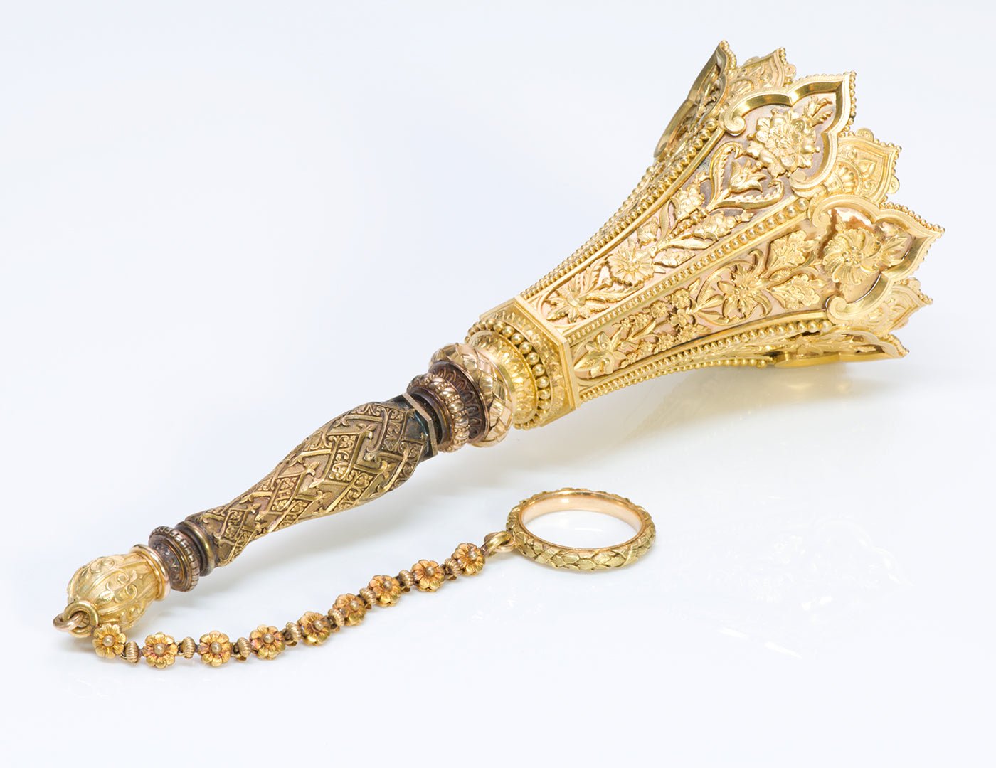Antique 18K Yellow Gold Posey Holder