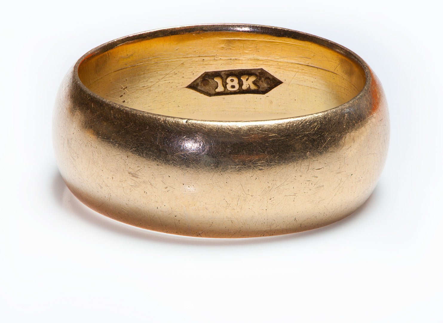 Antique 18K Yellow Gold Wide Band