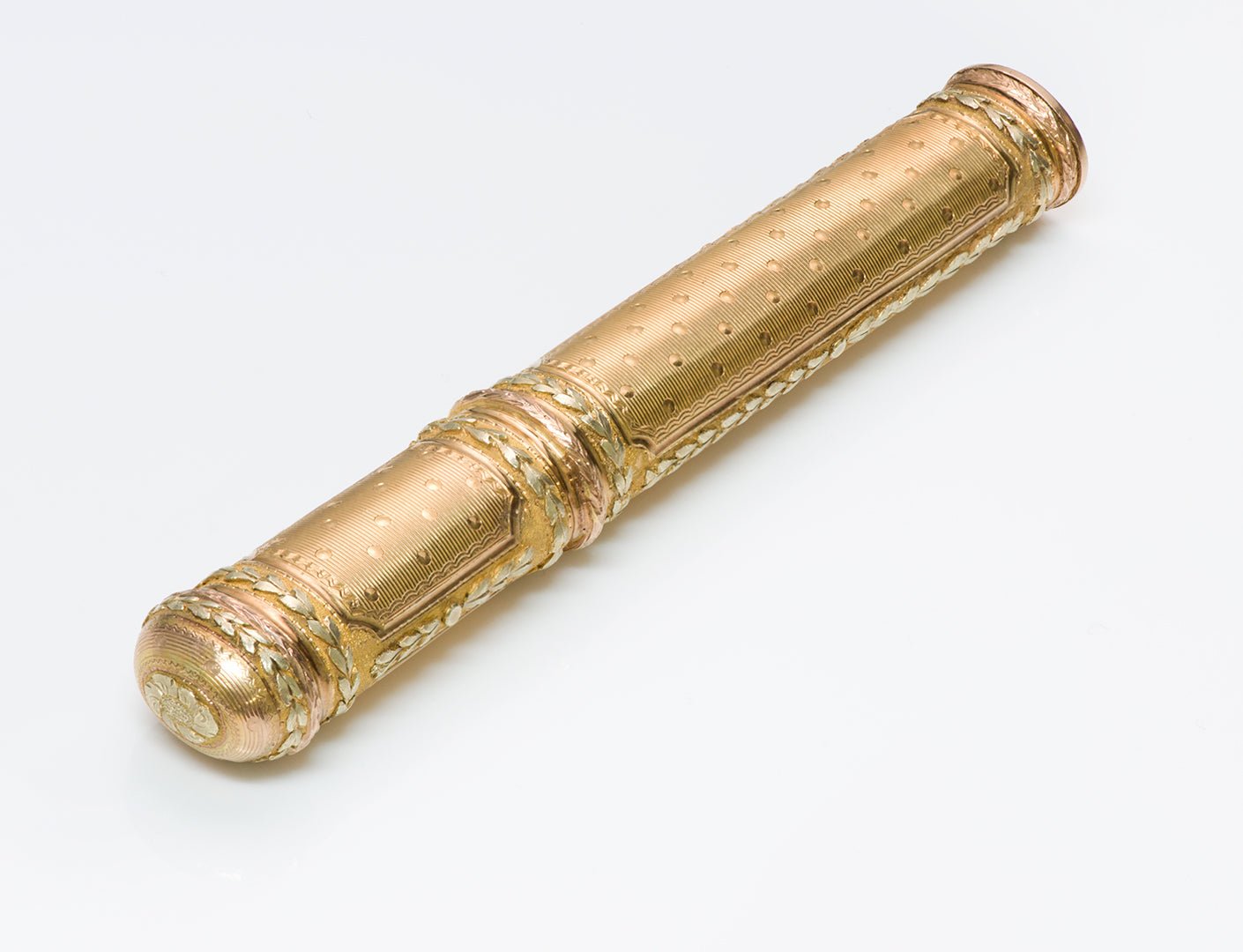 Antique 18th-Century French Yellow Gold Etui Sealing Wax Case