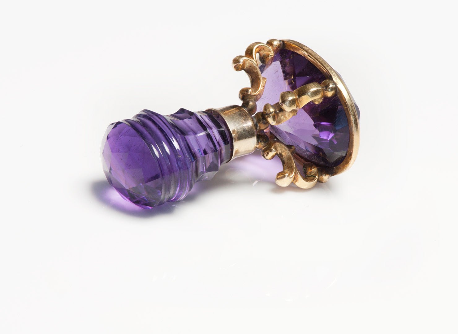Antique Amethyst Gold Seal