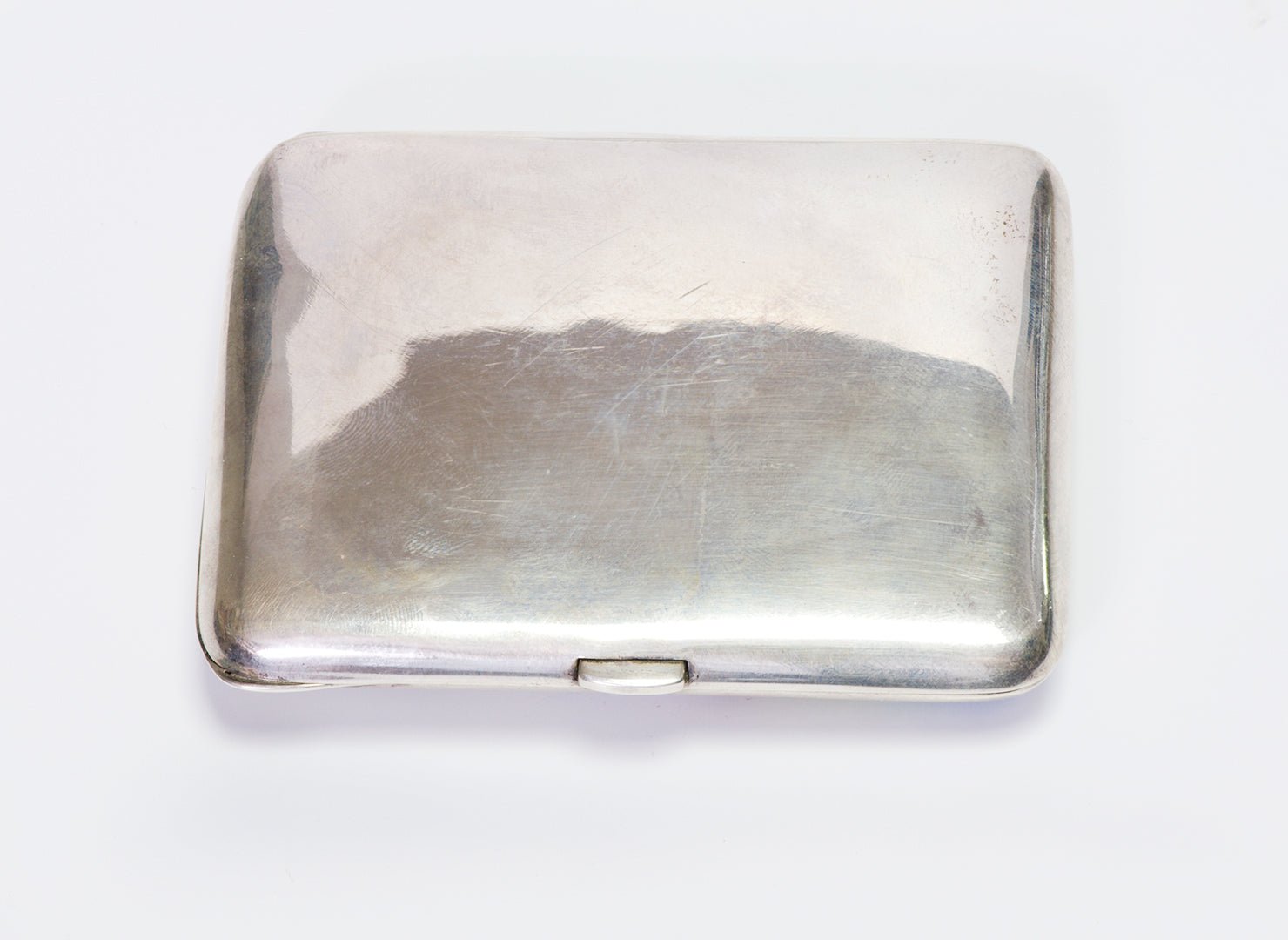 Antique Art Nouveau Sterling Enamel Peacock Pattern Cigarette Case