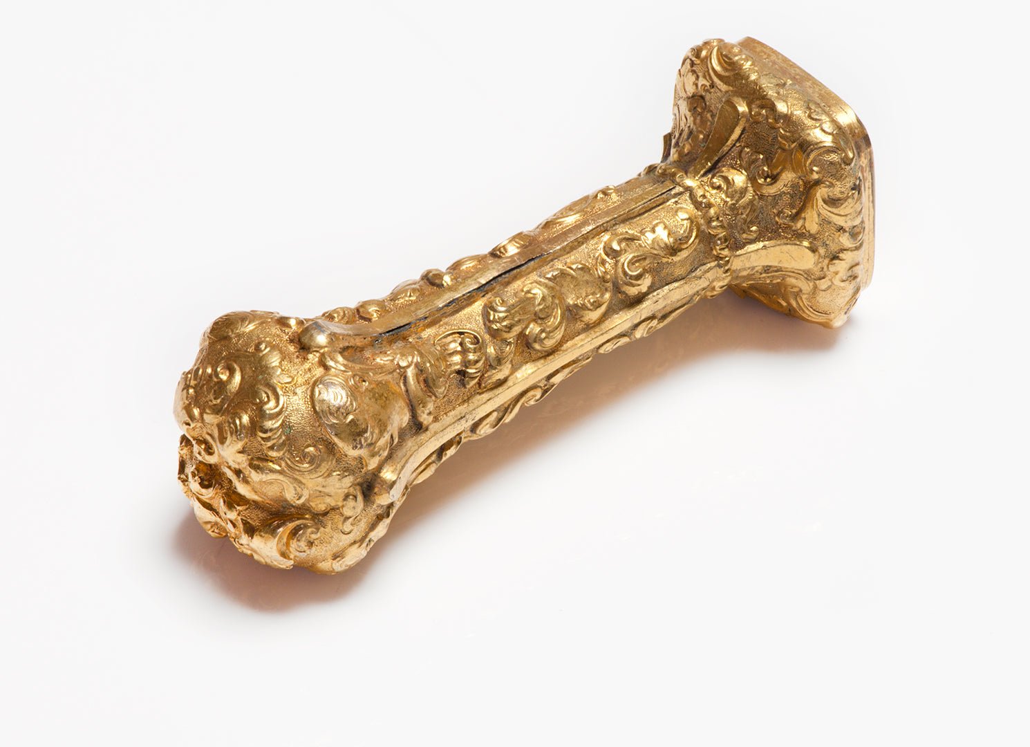 Antique Art Nouveau Yellow Gold Satyr Seal