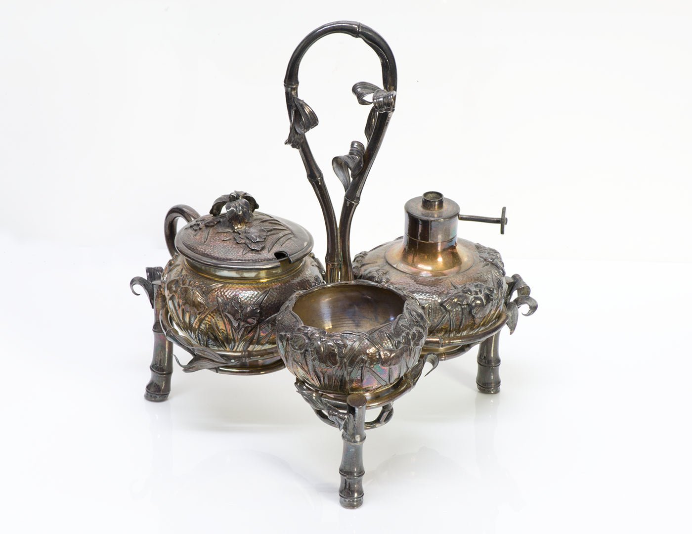 Antique Arthur & Bond Yokohama Japanese Sterling Server Set