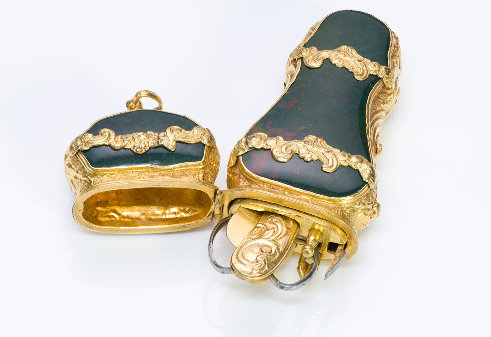 Antique Bloodstone Fitted Etui