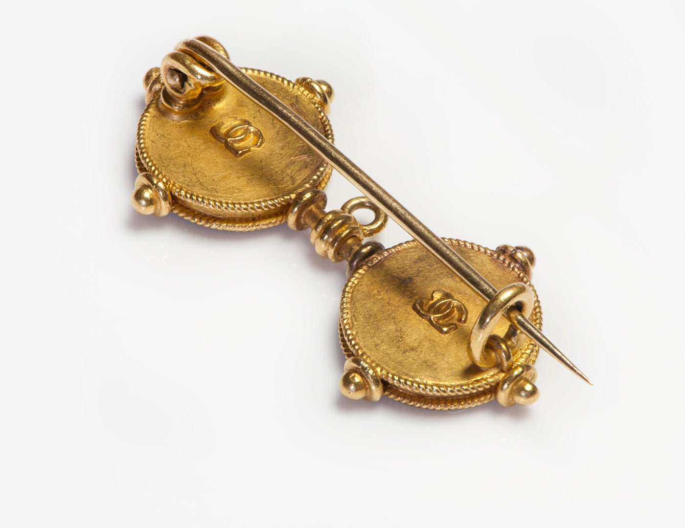 Antique Castellani Yellow Gold Mosaic Brooch