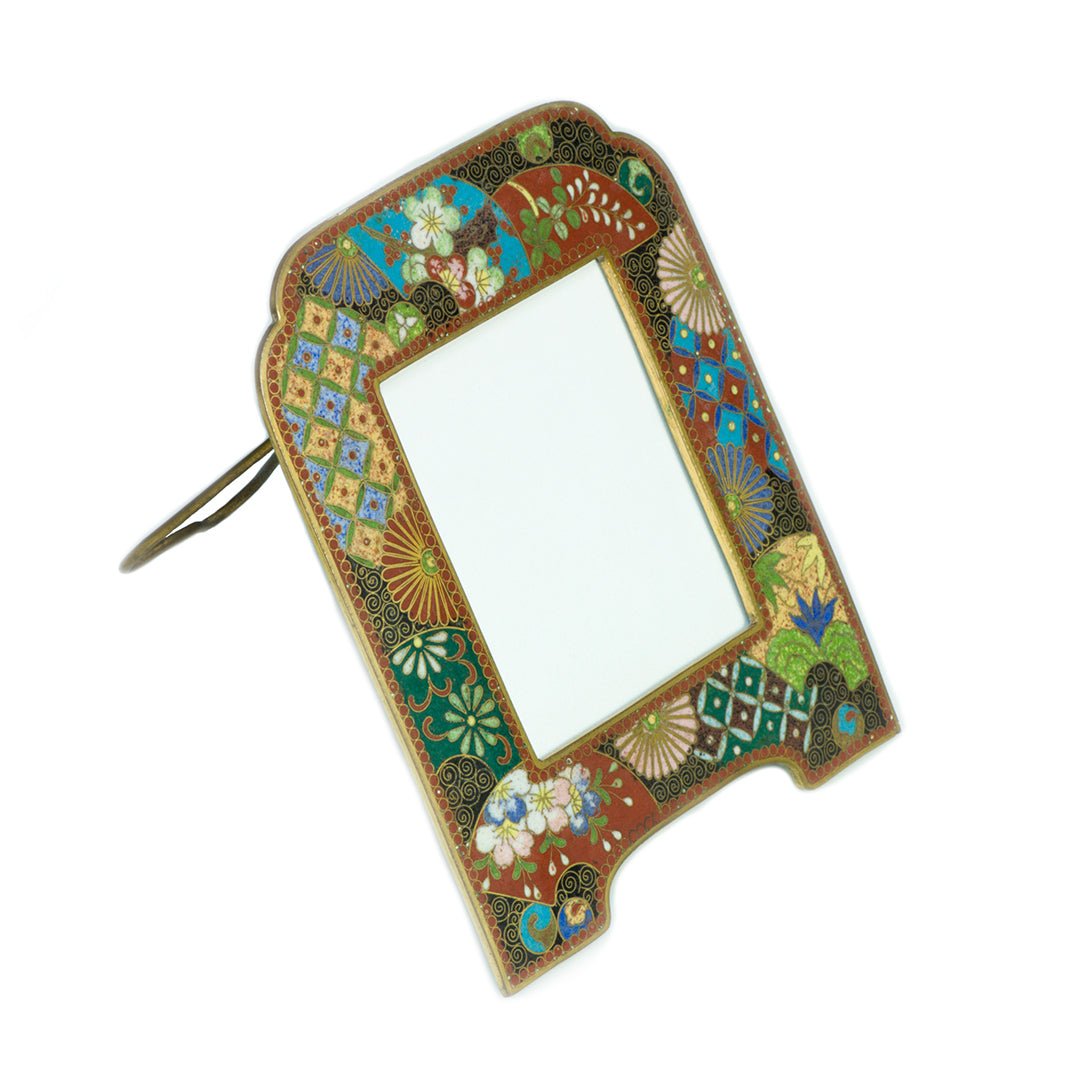 Antique Cloisonne Enamel Picture Frame