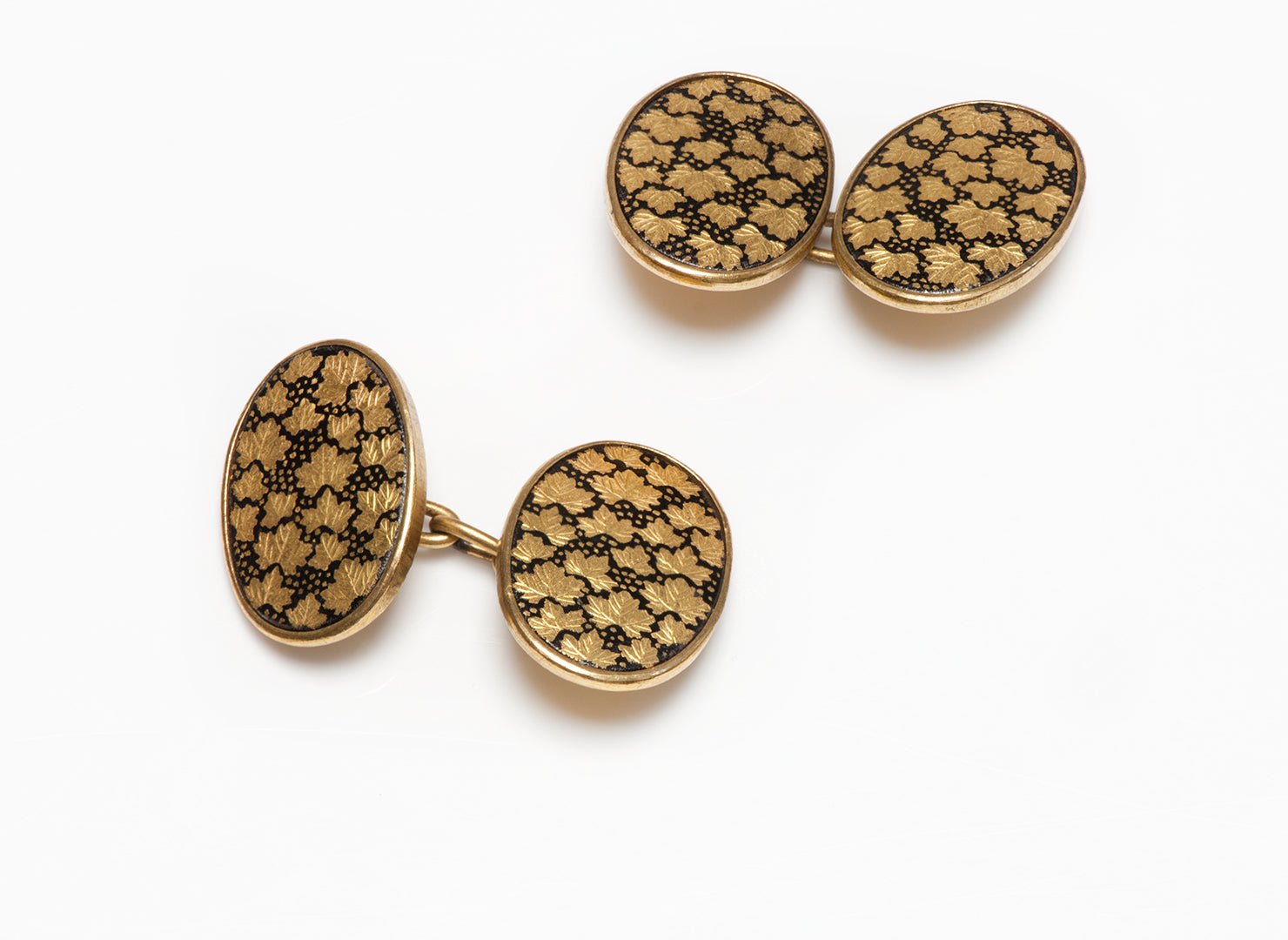 Antique Damascene Cufflinks