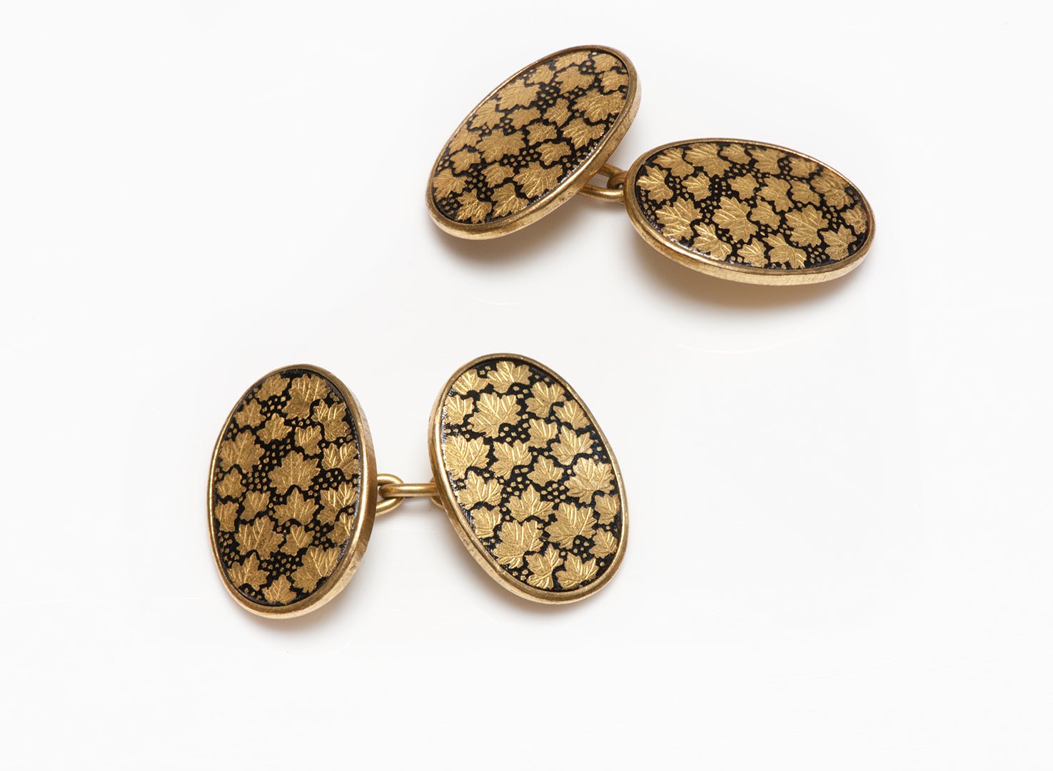 Antique Damascene Cufflinks