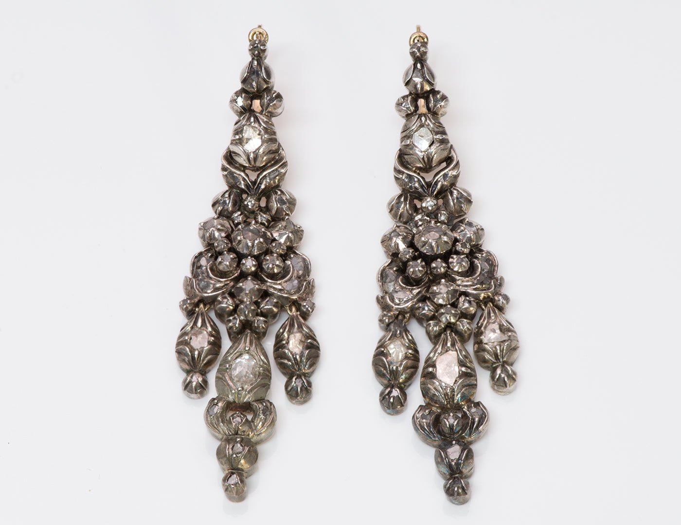 Antique Diamond Chandelier Earrings