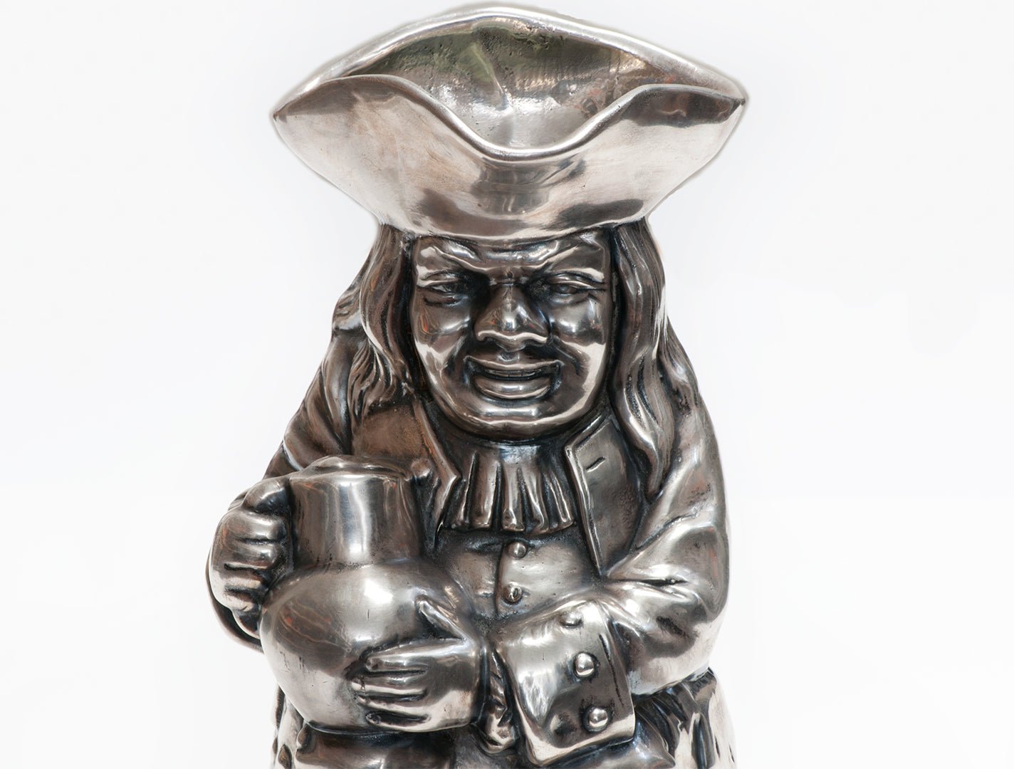 Antique Edwardian Shreve & Co. Toby Jug Silver Overlay