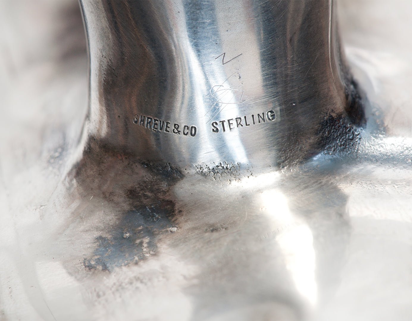 Antique Edwardian Shreve & Co. Toby Jug Silver Overlay