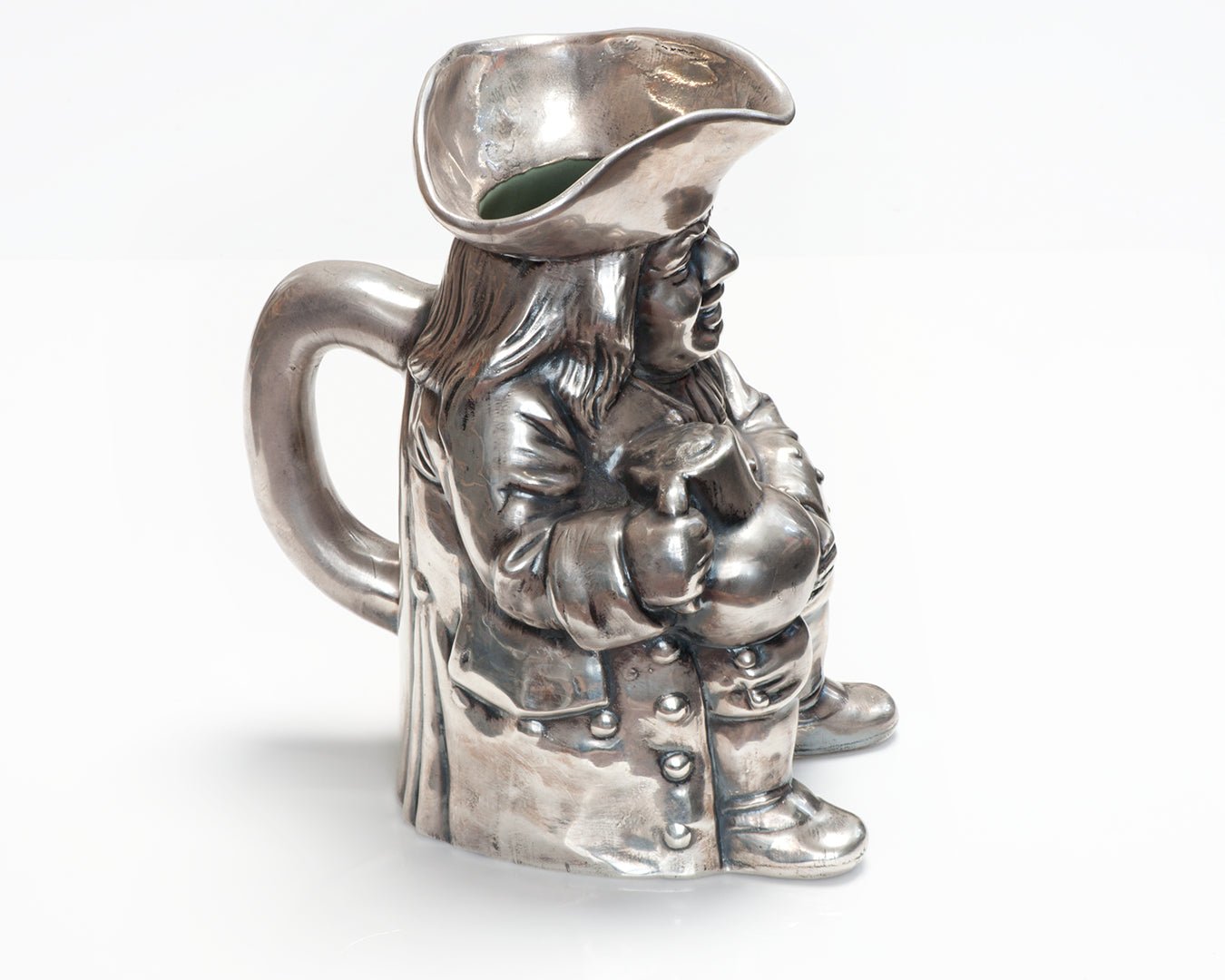 Antique Edwardian Shreve & Co. Toby Jug Silver Overlay