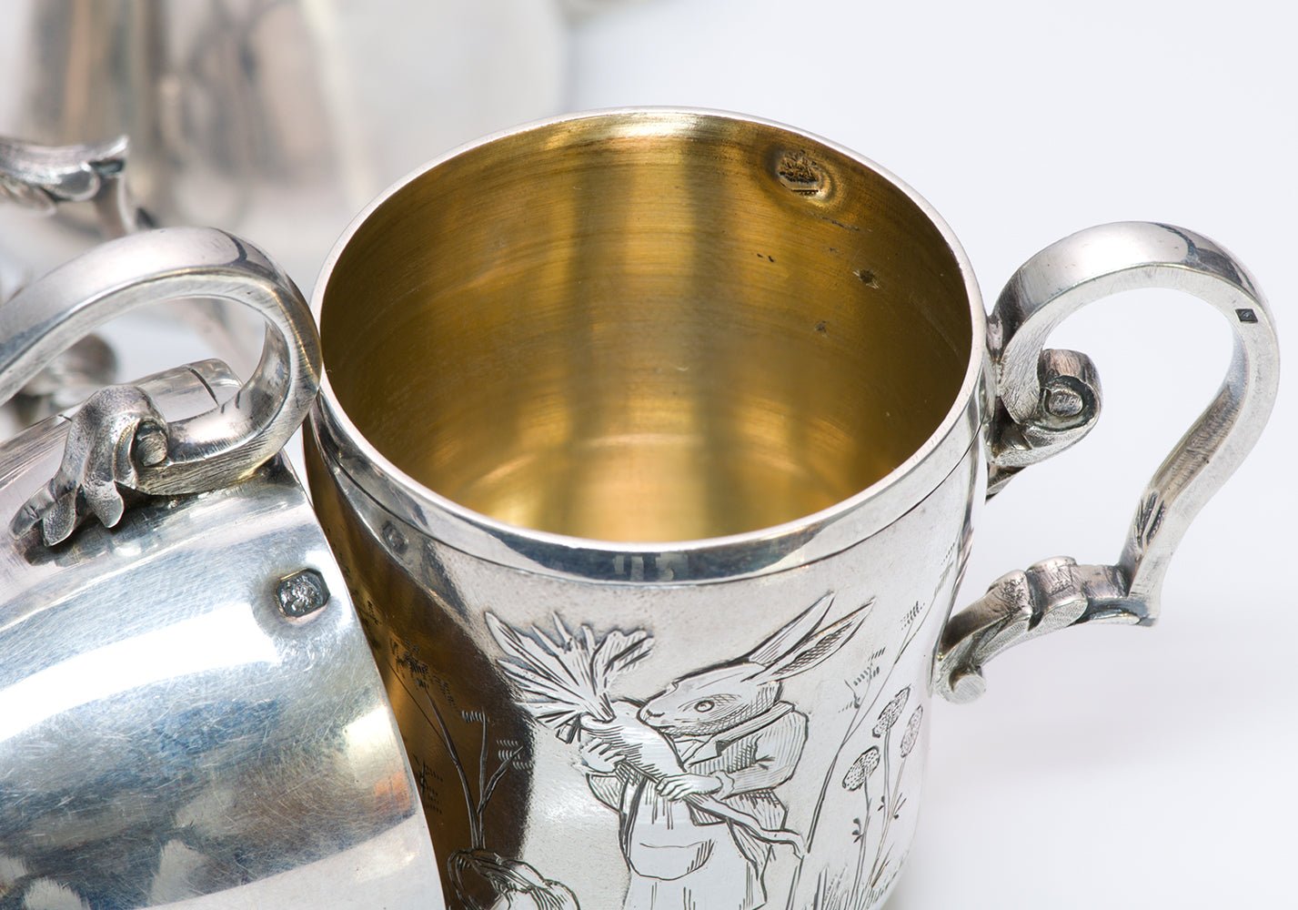 Antique French Silver Cups