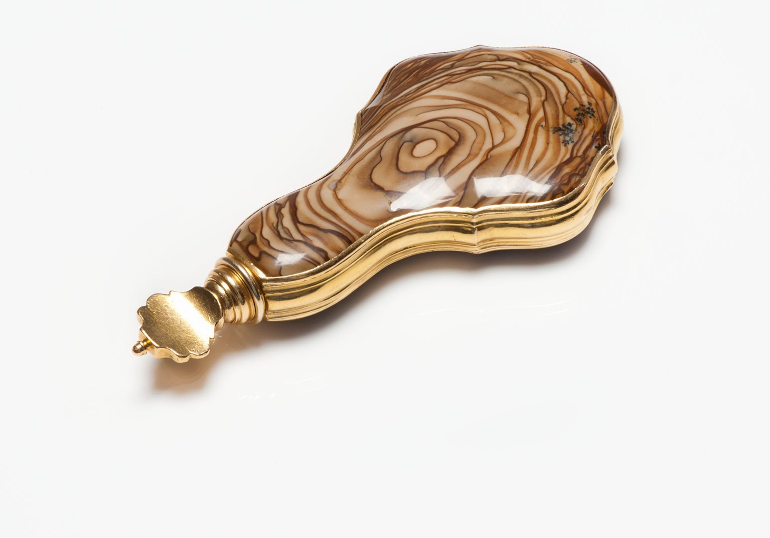 Antique Gold Agate Perfume Bottle