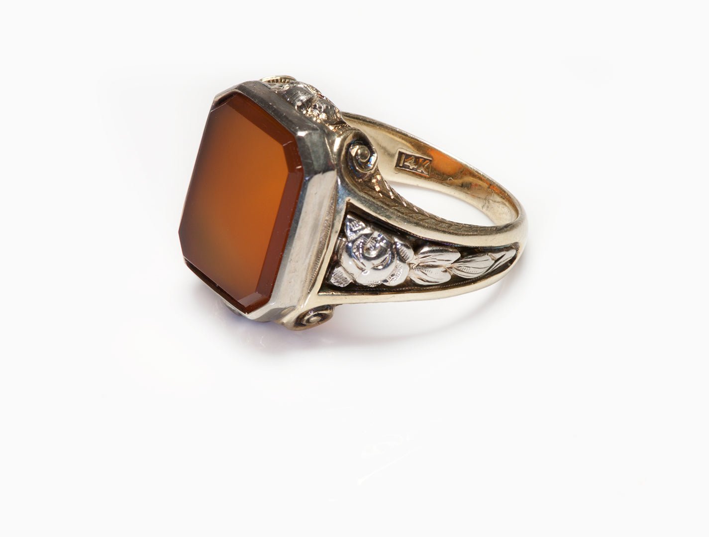 Antique Gold Carnelian Men's Ring