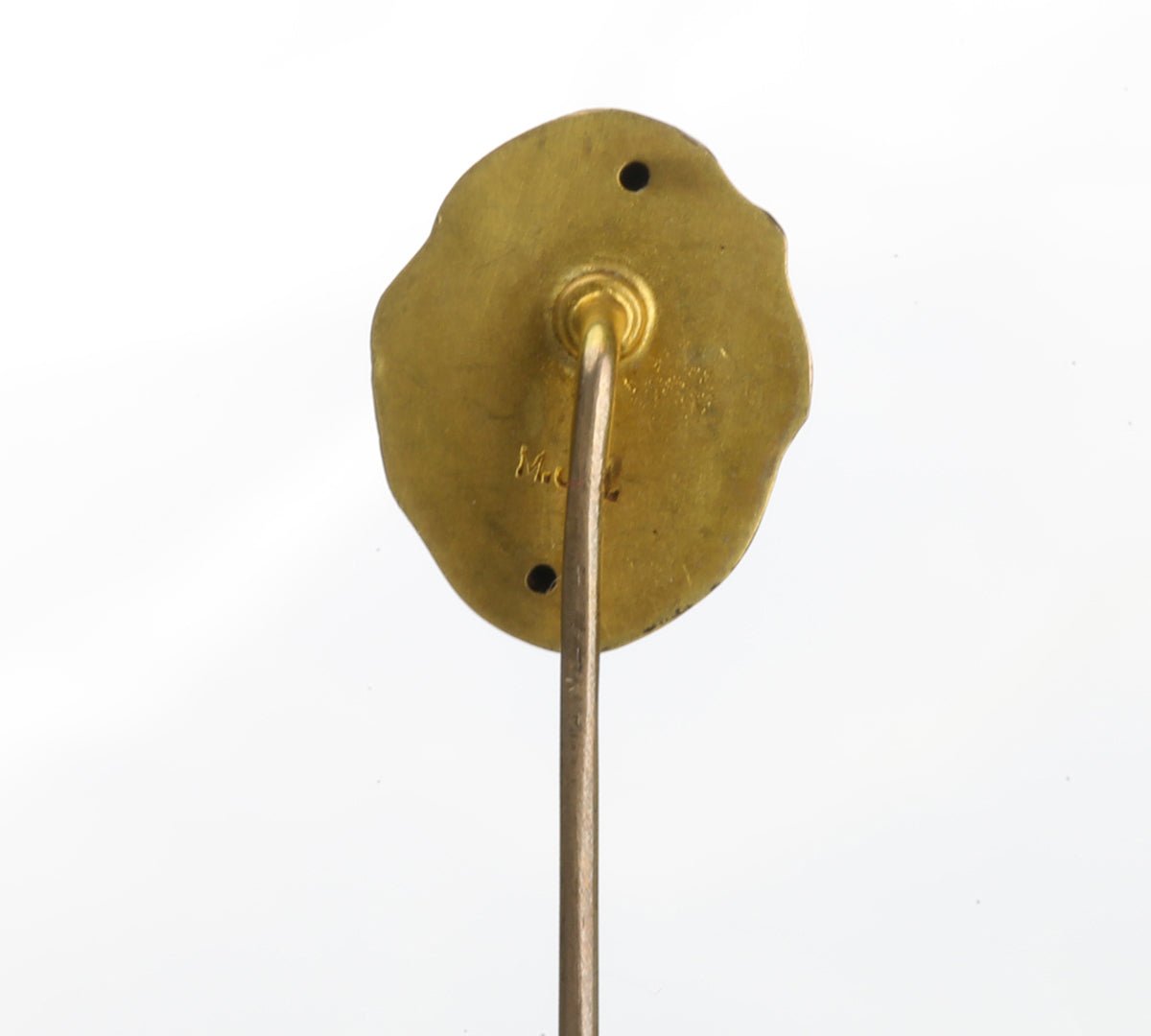 Antique Gold Diamond Arab Figural Stick Pin