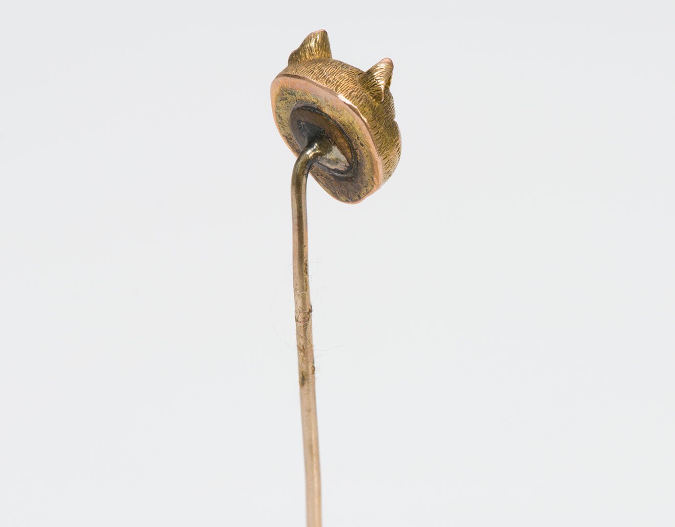Antique Gold & Diamond Cat Puma Stickpin