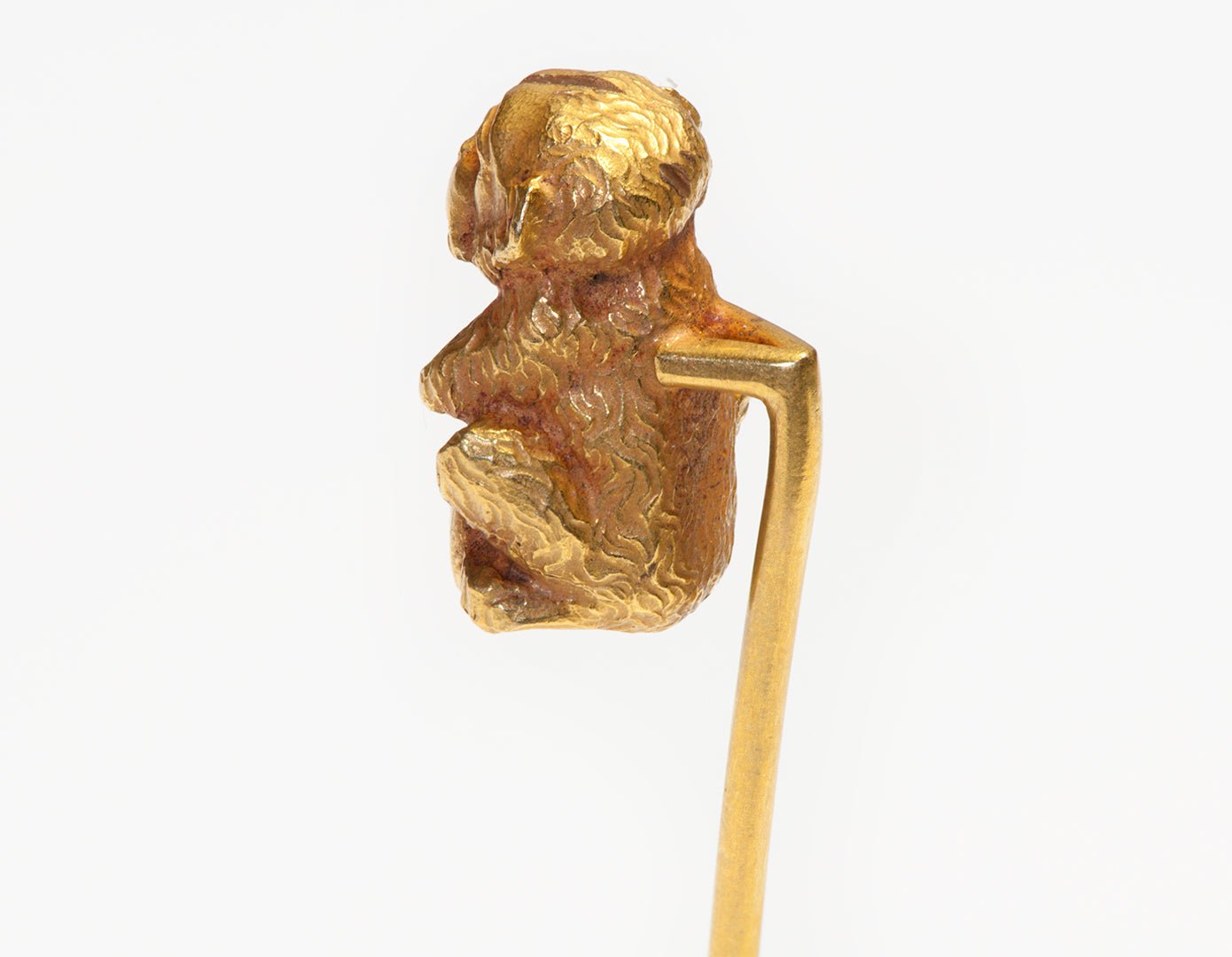 Antique Gold Monkey π Stickpin
