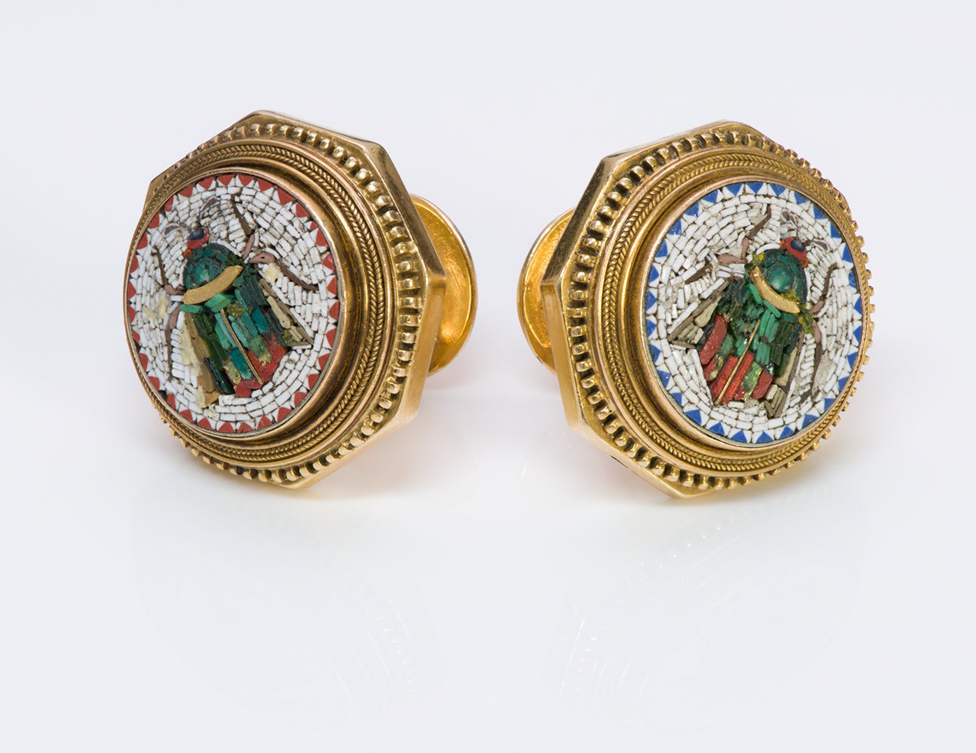 Antique Gold Mosaic Cufflinks