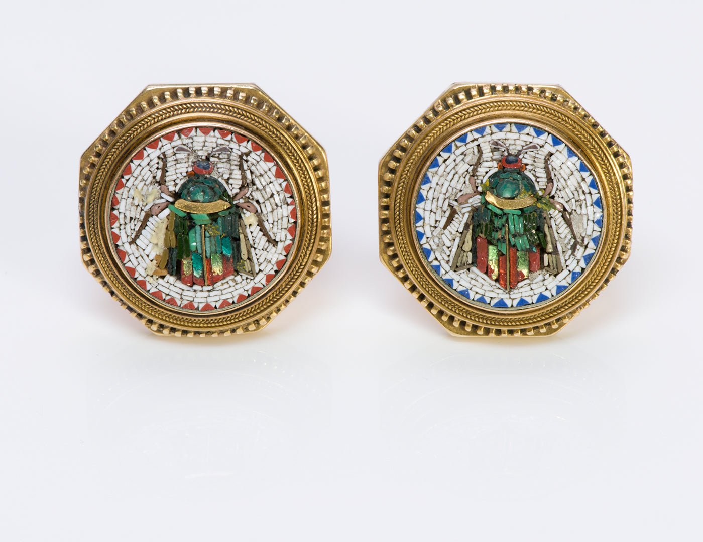 Antique Gold Mosaic Cufflinks