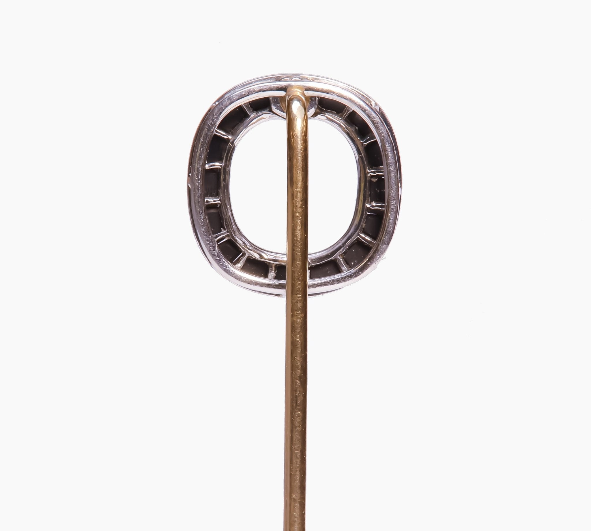Antique Gold Onyx Stick Pin