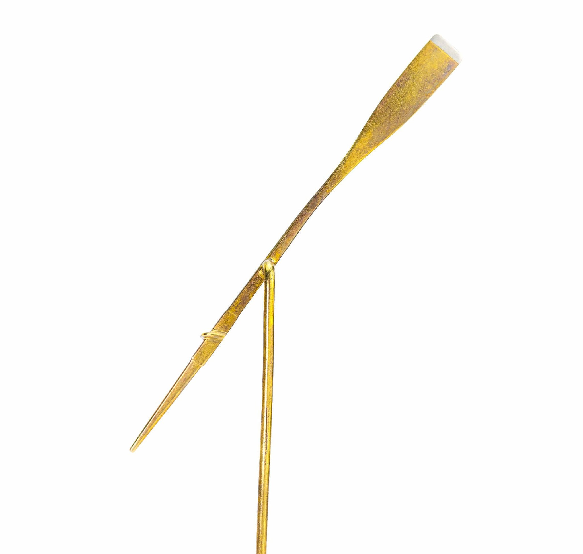 Antique Gold Platinum Paddle Stick Pin
