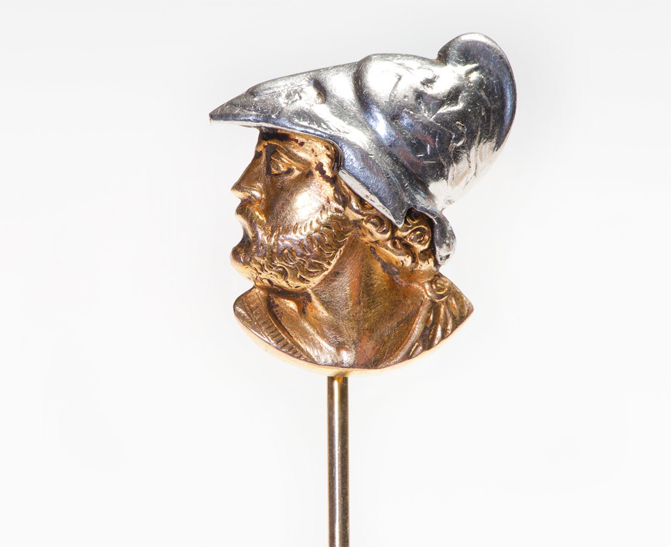 Antique Gold Platinum Soldier Stick Pin