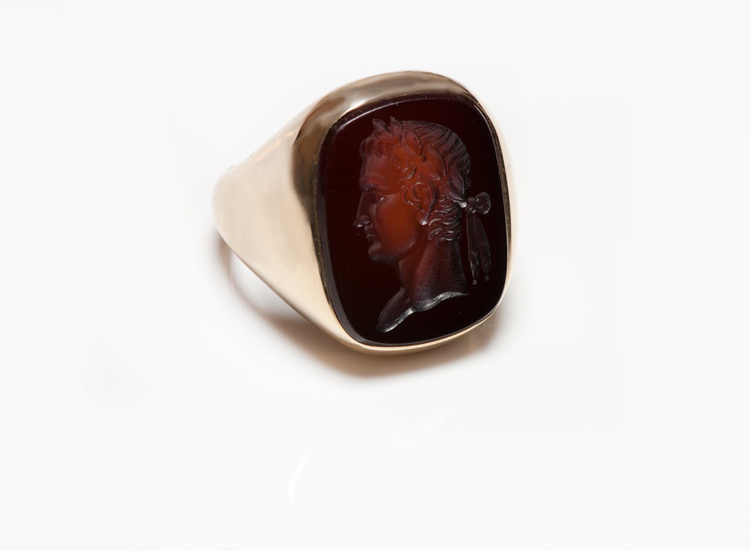 Antique Gold Sardonyx Intaglio Men's Ring