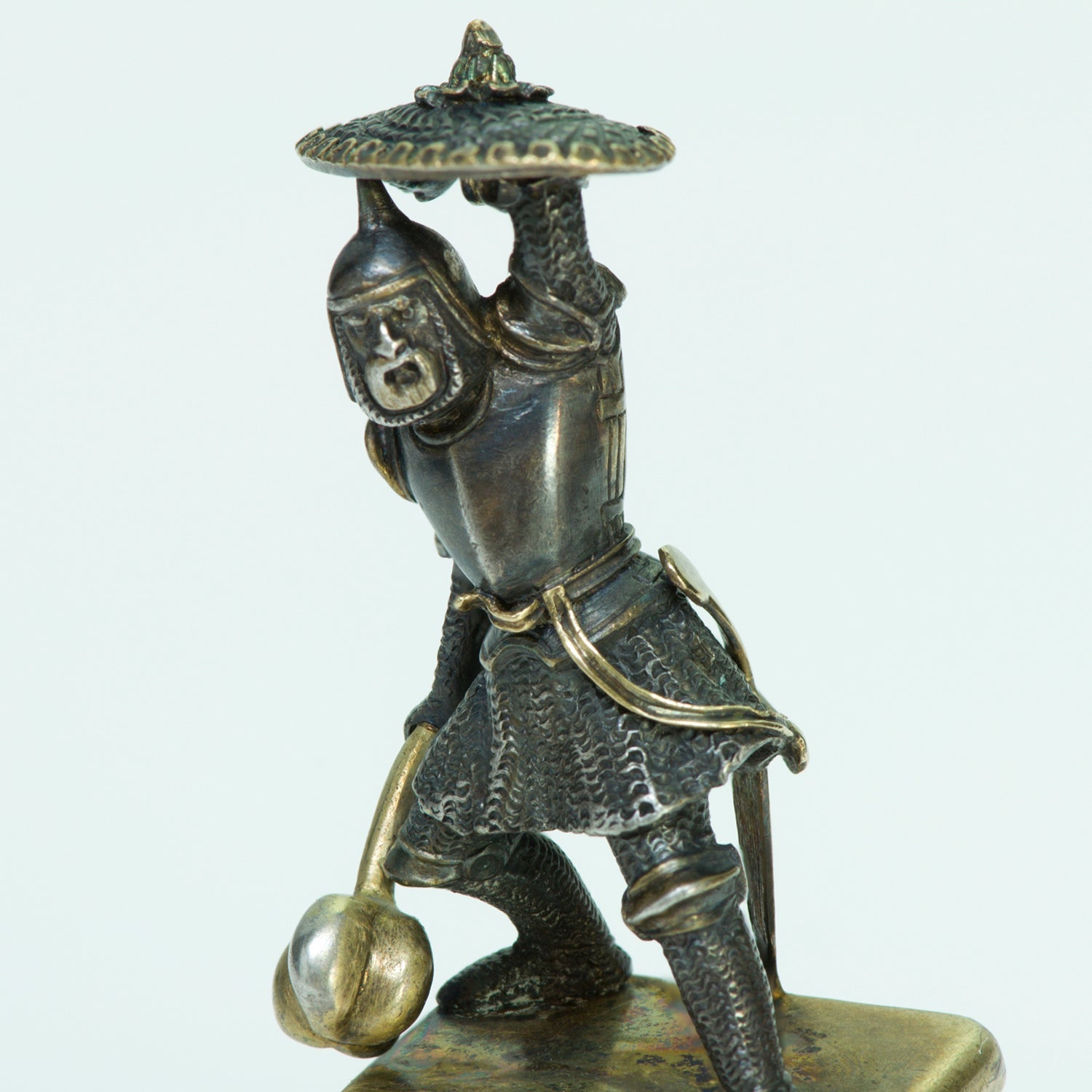 Antique Gold & Silver Warrior Seal