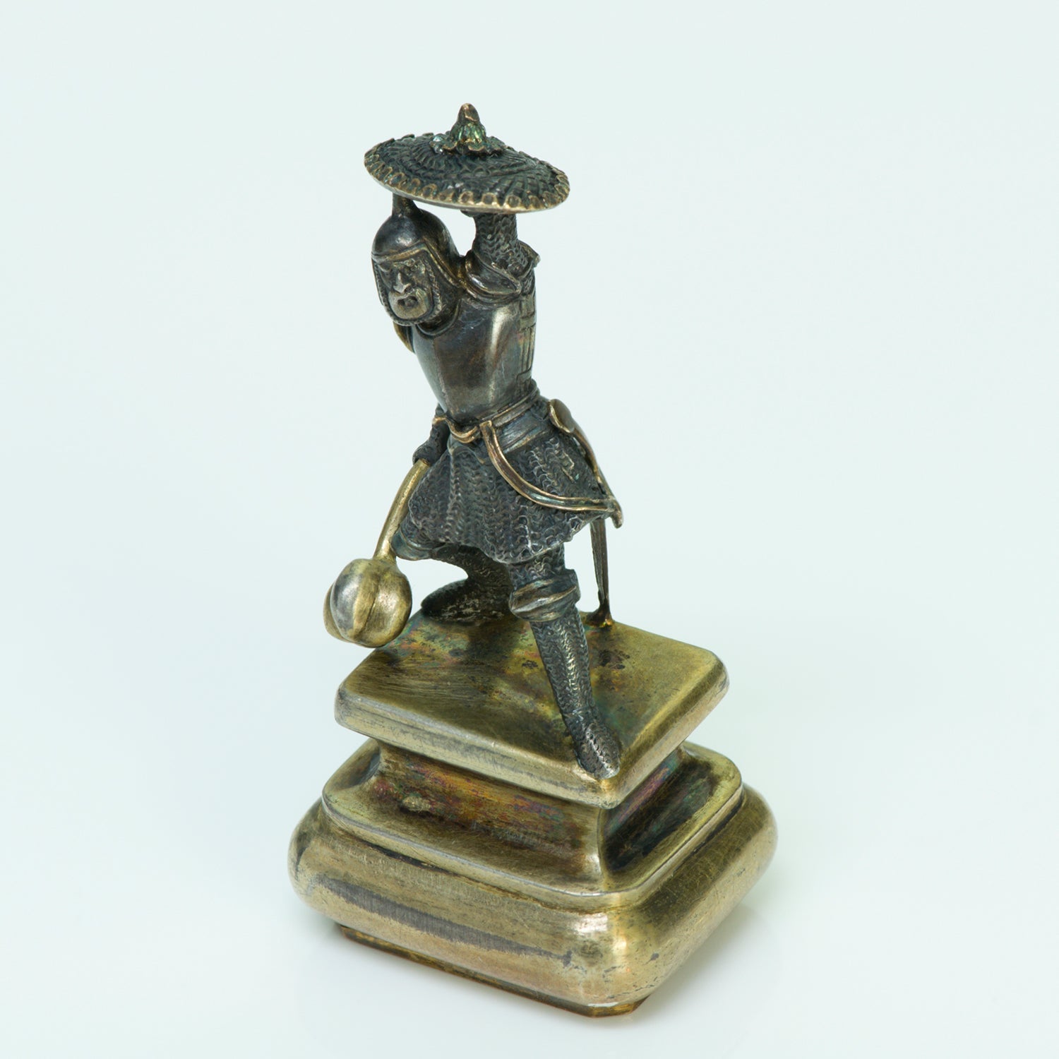 Antique Gold & Silver Warrior Seal