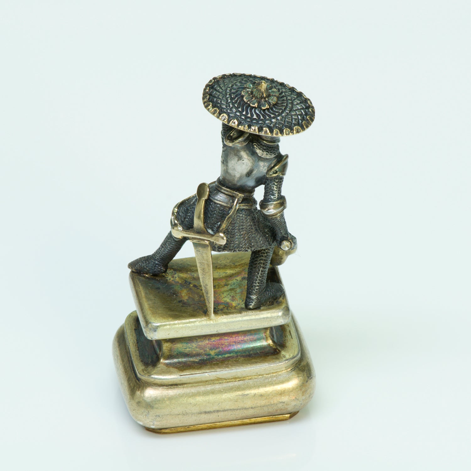 Antique Gold & Silver Warrior Seal