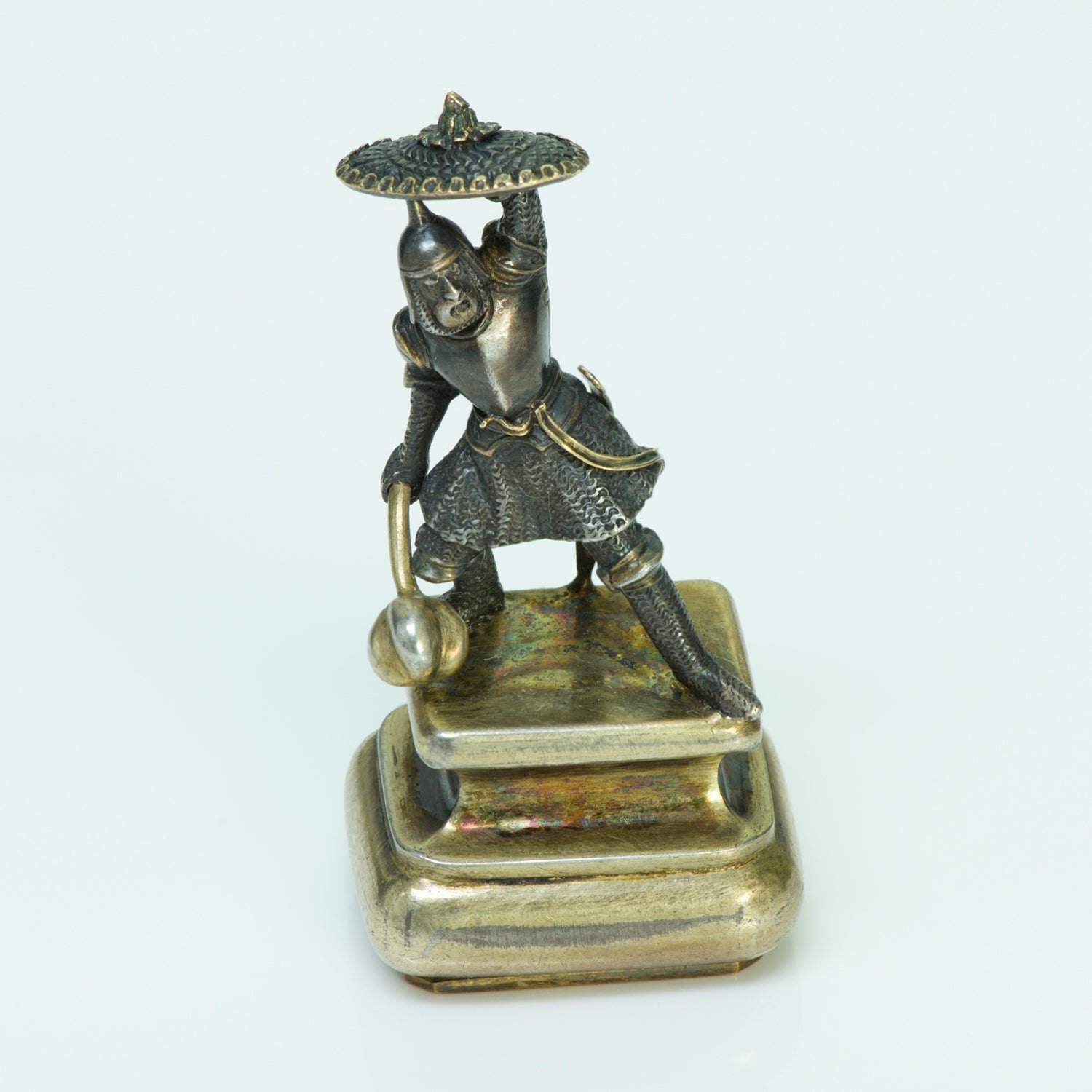 Antique Gold & Silver Warrior Seal