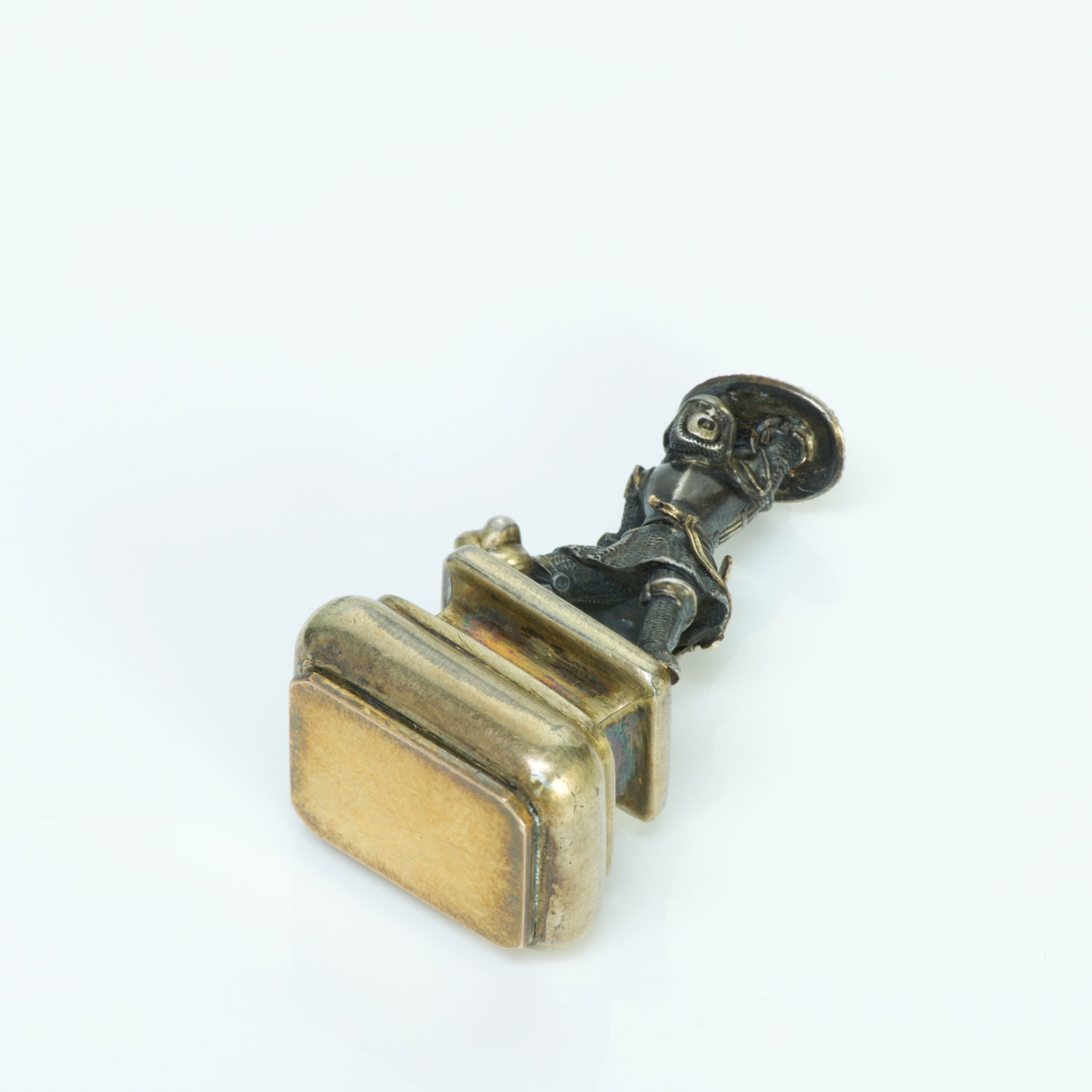 Antique Gold & Silver Warrior Seal