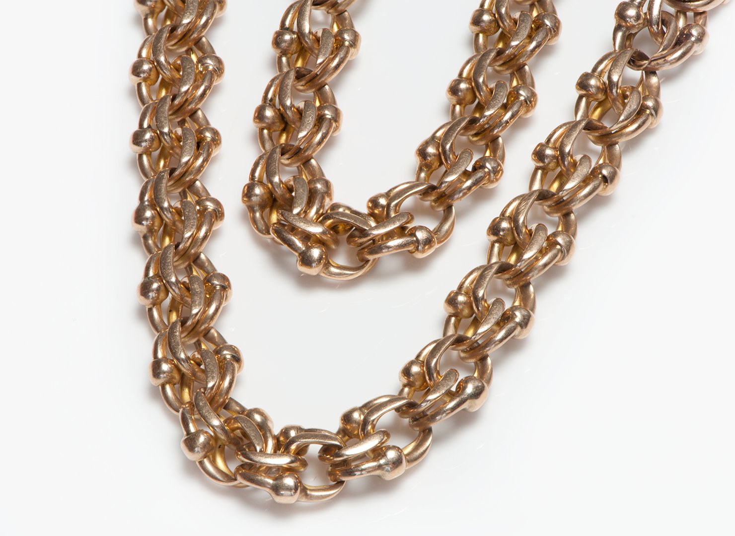 Antique Gold Watch Chain and Fob