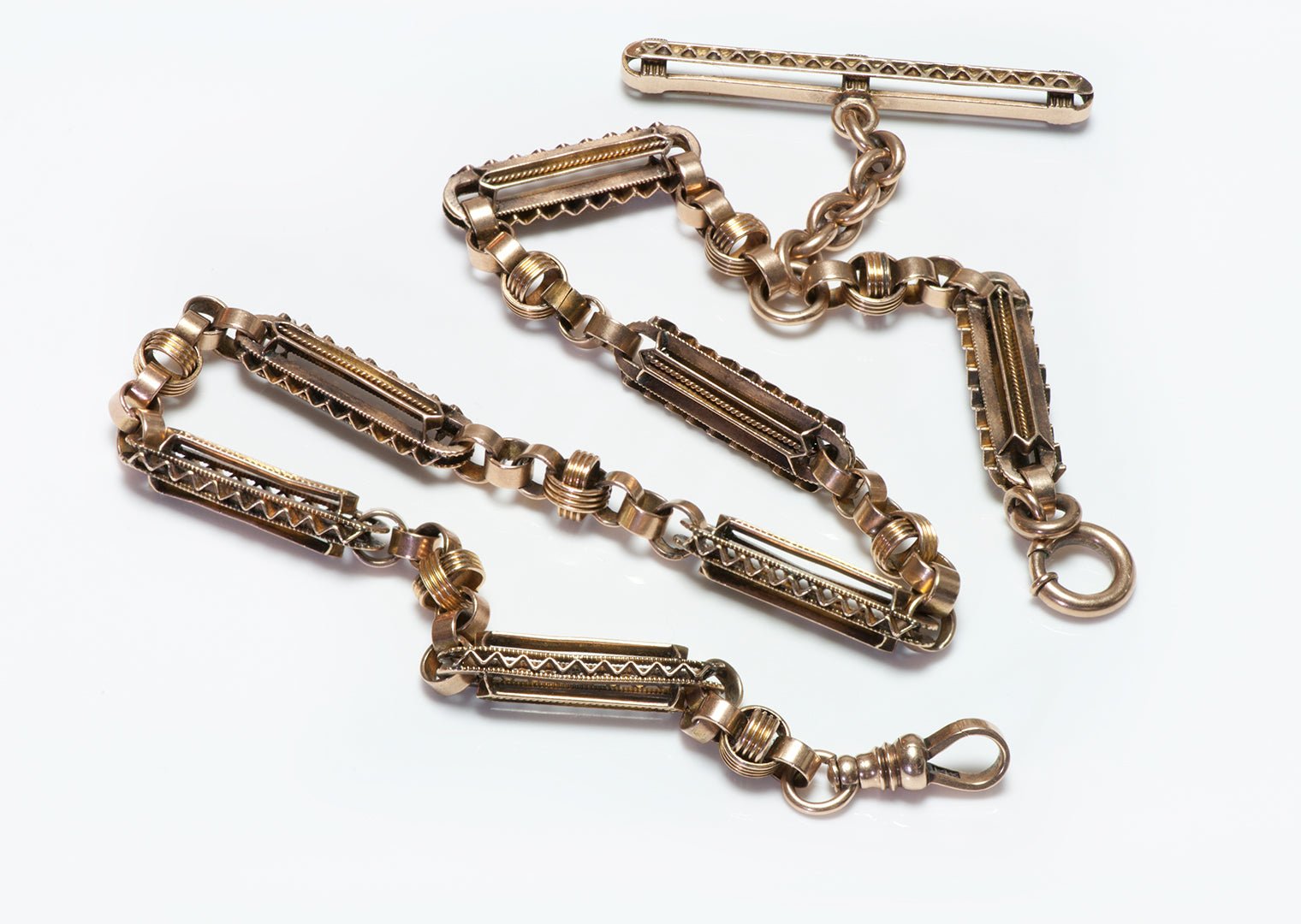 Antique Gold Watch Fob Chain