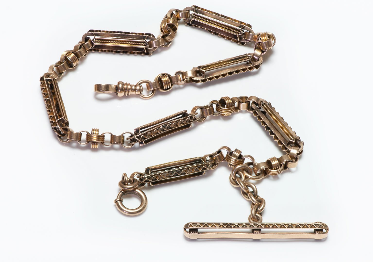 Antique Gold Watch Fob Chain