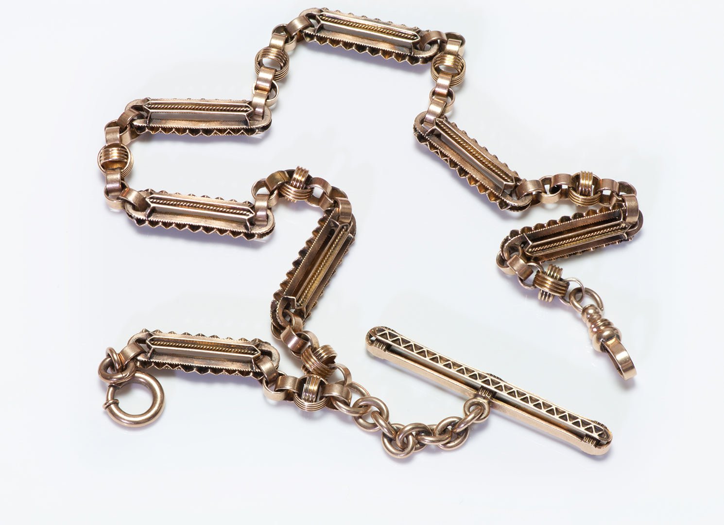 Antique Gold Watch Fob Chain