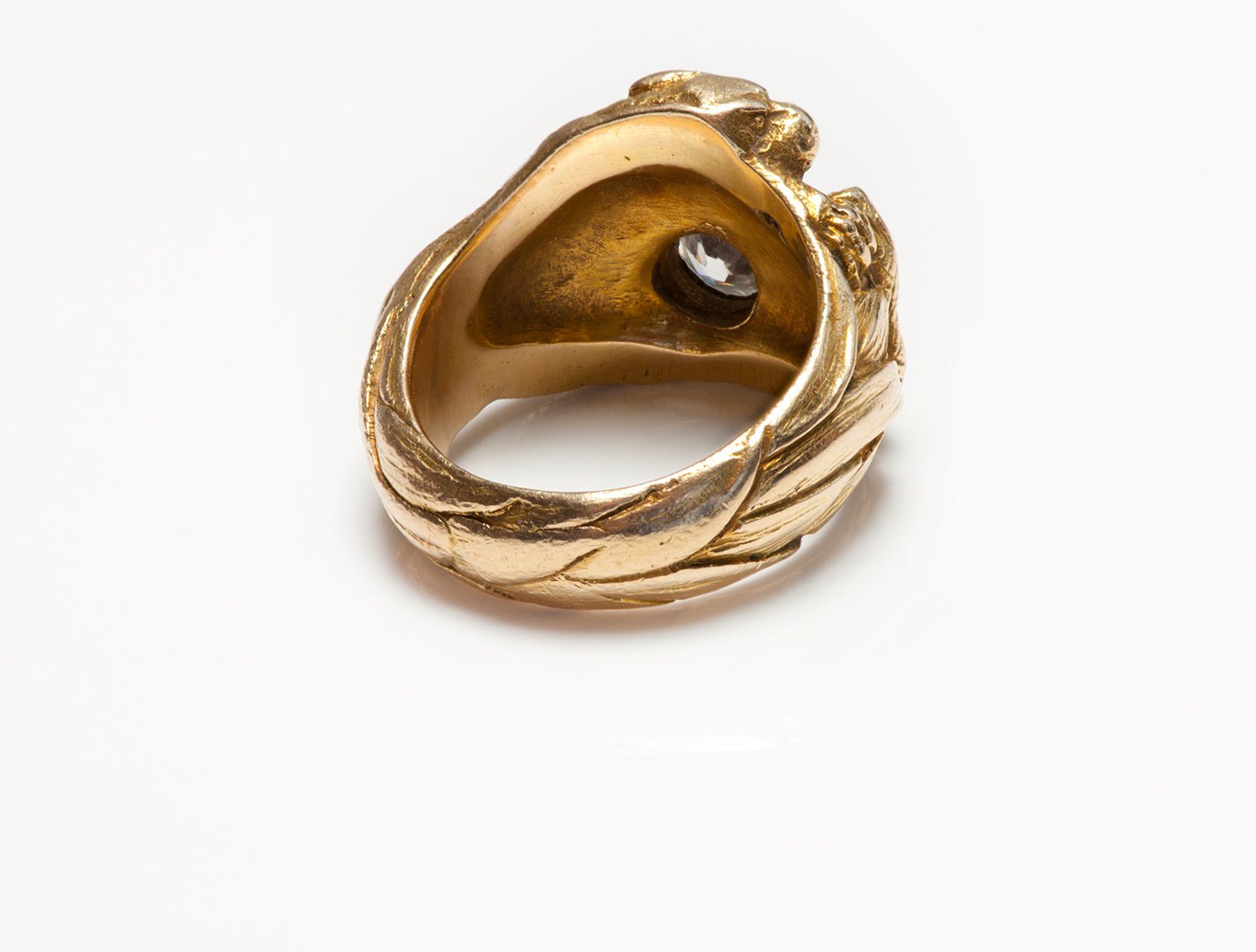 Antique Gustav Manz Gold Diamond Ring