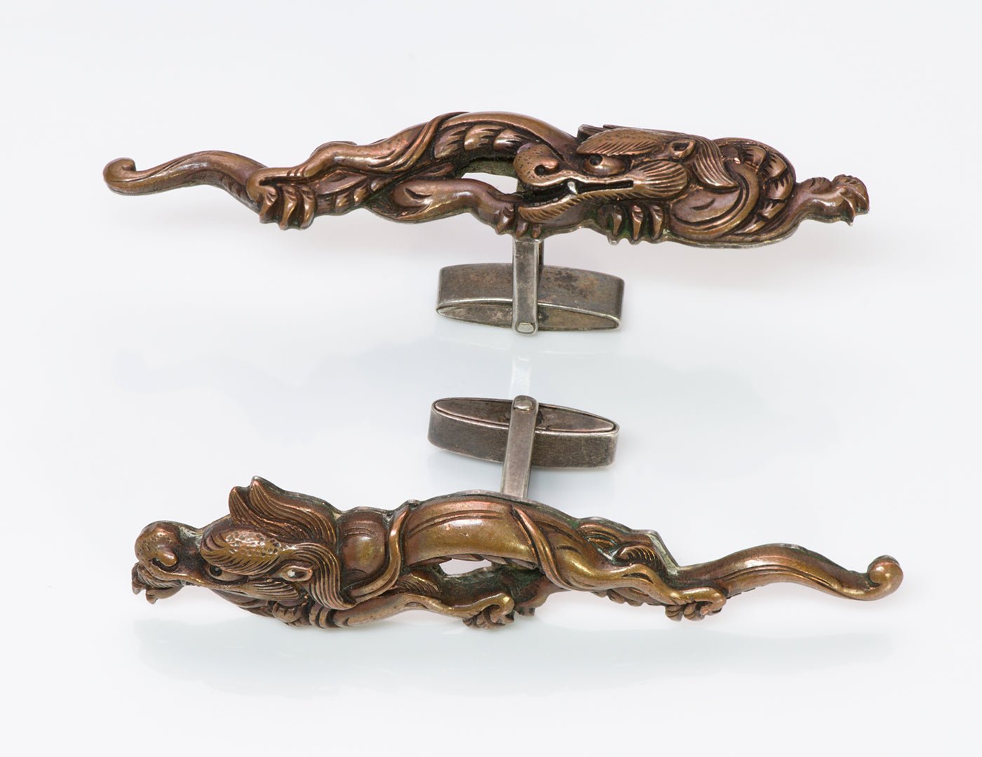 Antique Japanese Dragon Cufflinks