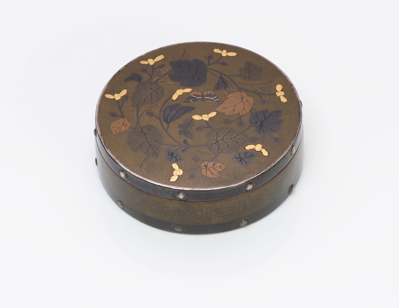 Antique Japanese Mix Metal Bronze Box