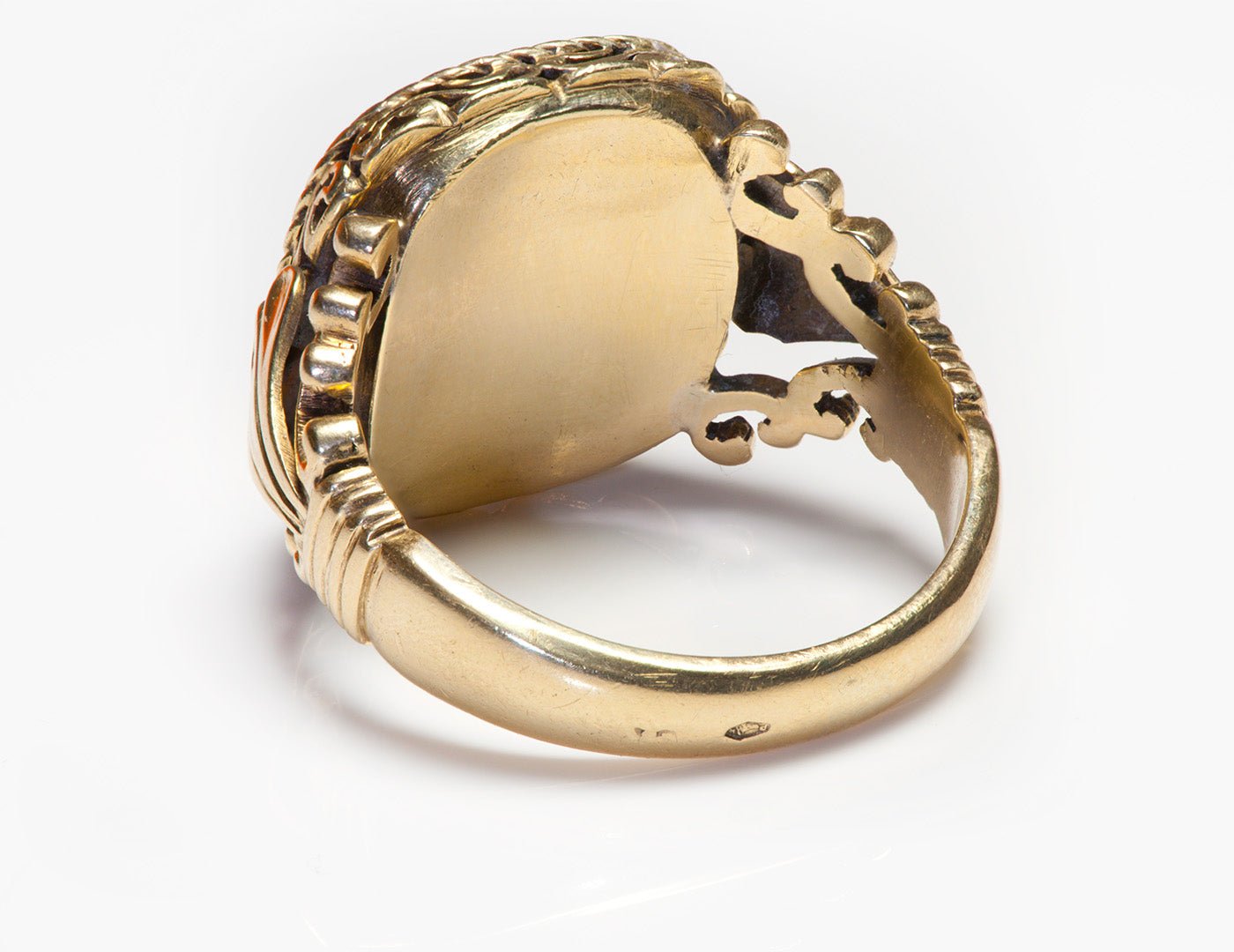 Antique Men's Gold Crest Ring