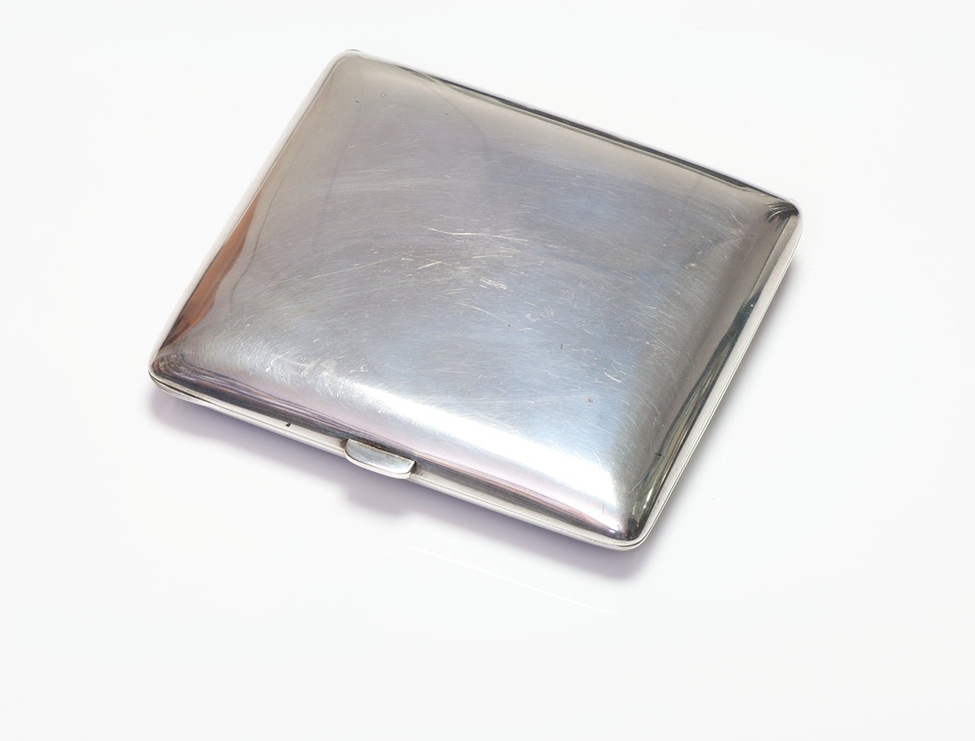 Antique Nude Erotica Enamel Silver Cigarette Case