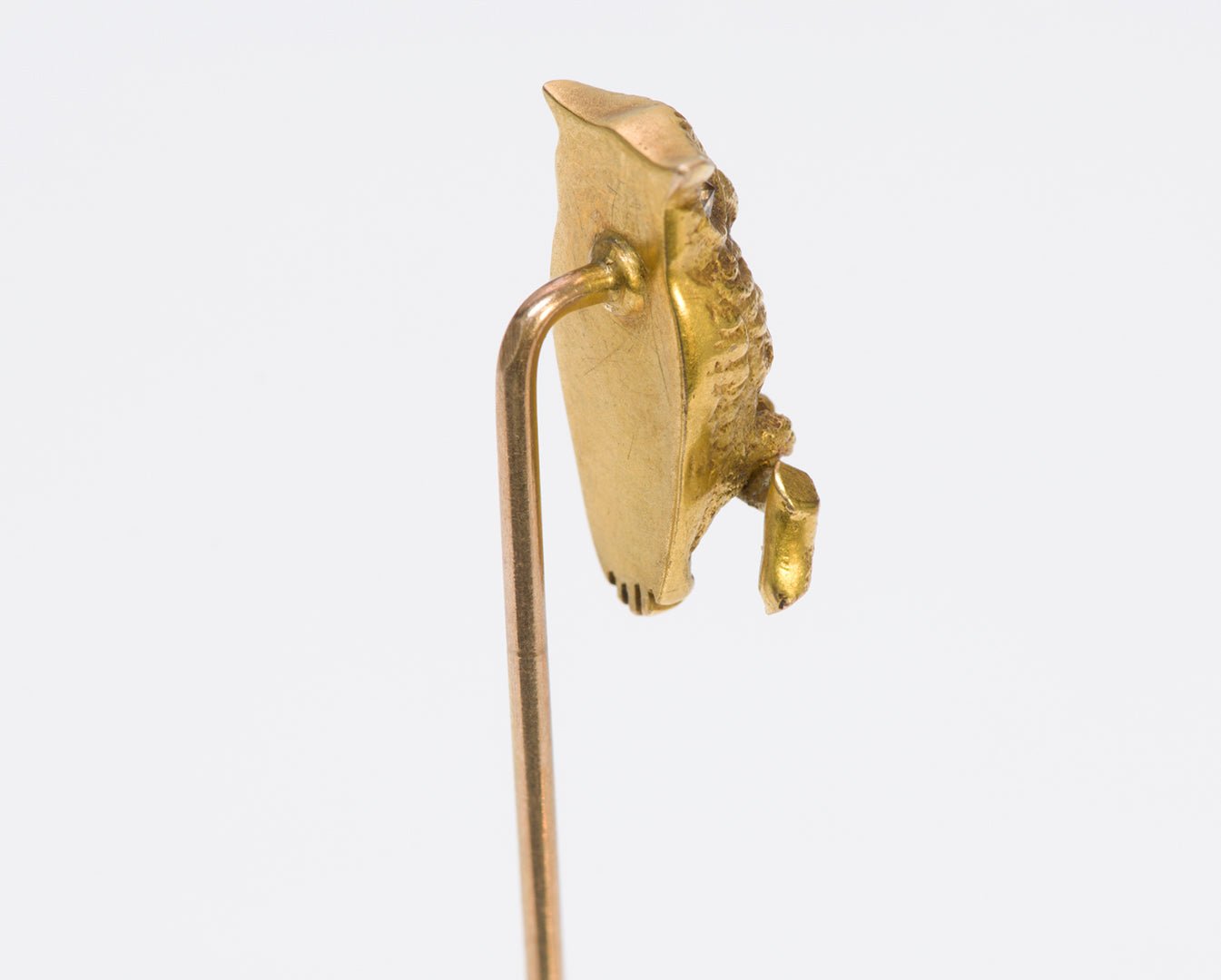 Antique Owl Gold & Diamond Stickpin