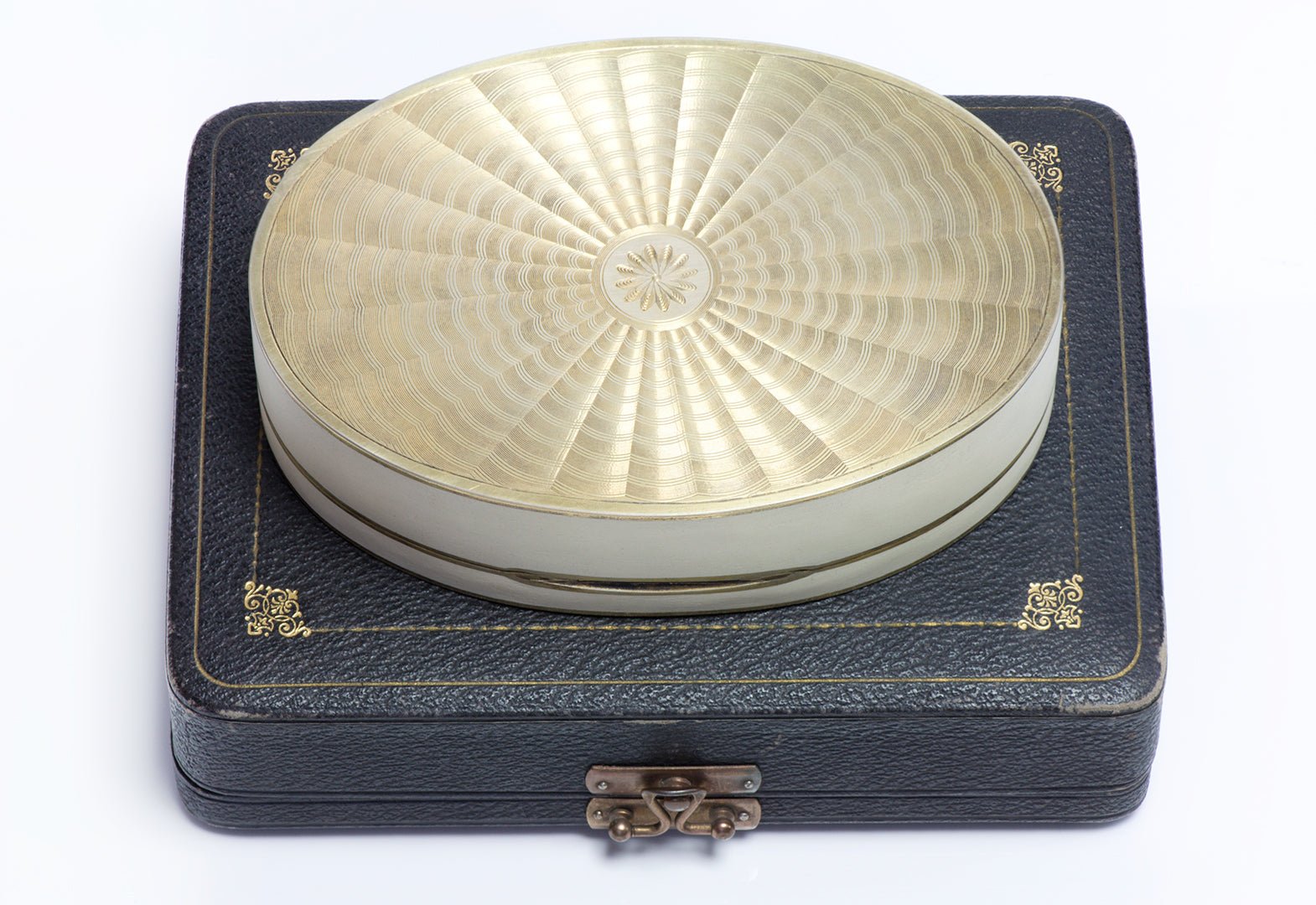 Antique Rudolf Steiner Matte Enamel Silver Box